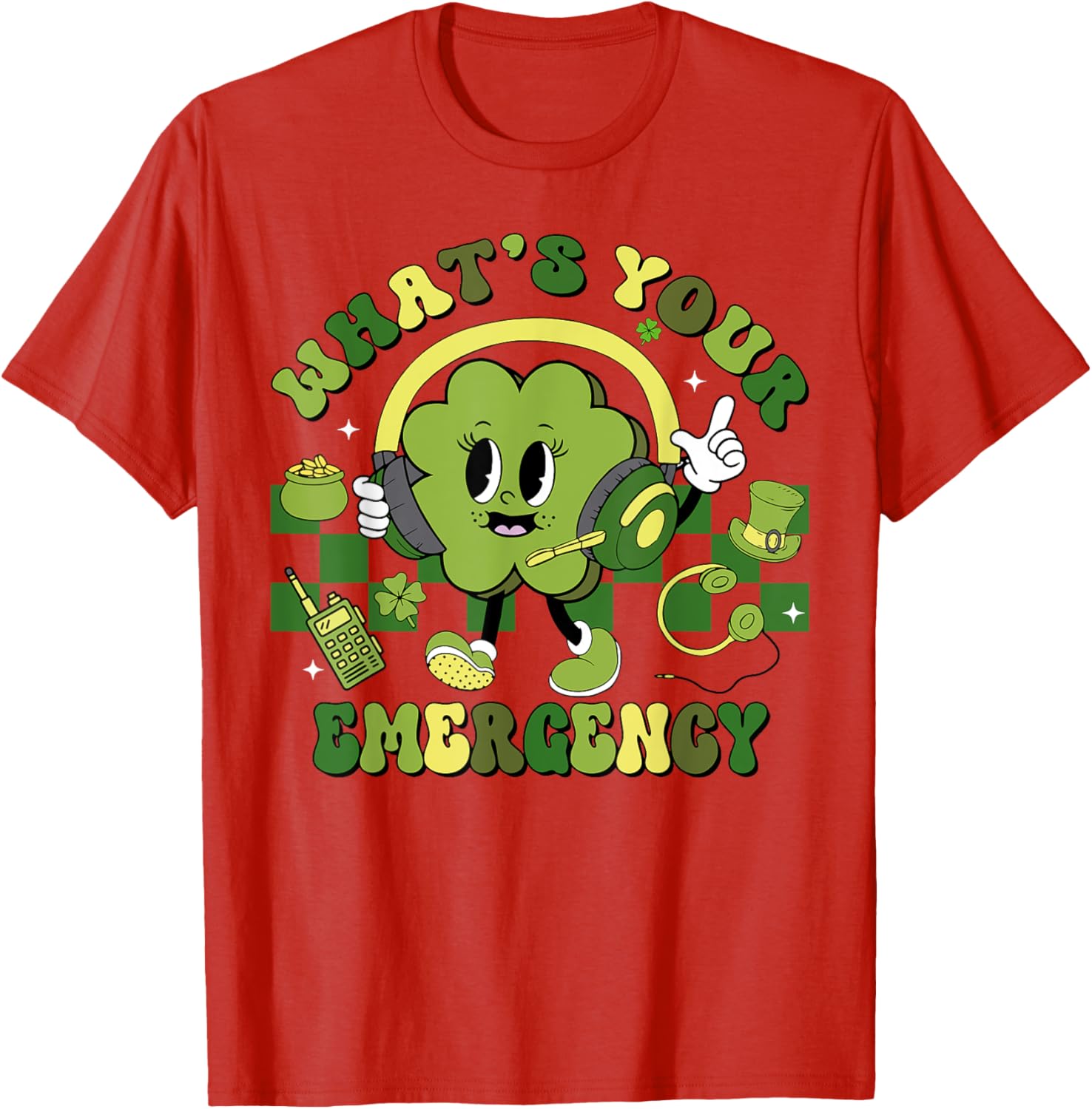Shamrock Emergency Dispatcher St Patrick's Day T-Shirt for Fun Celebrations - 15