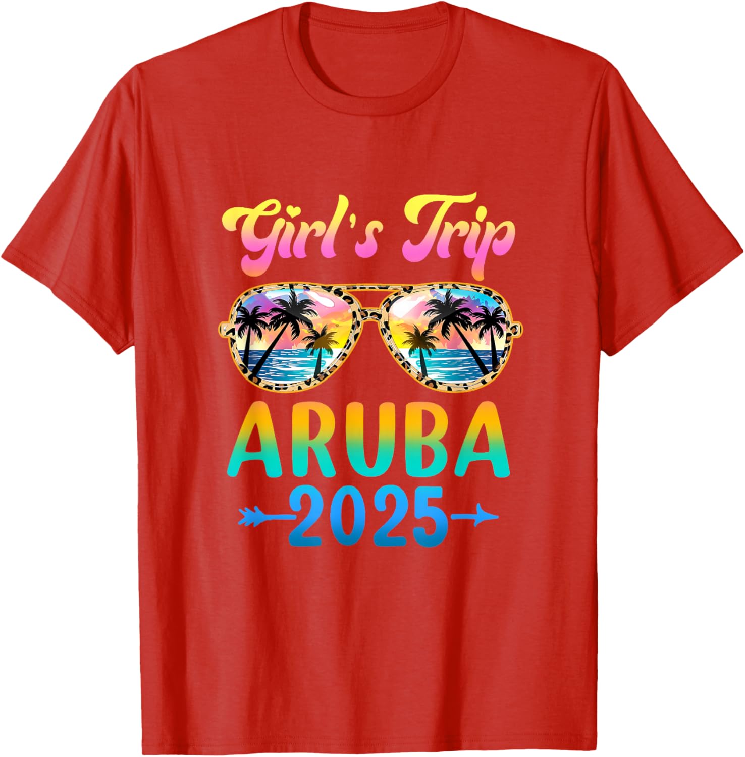 Girls Trip Aruba Summer Vacation Sunglasses T-Shirt for Fun Adventures - 24