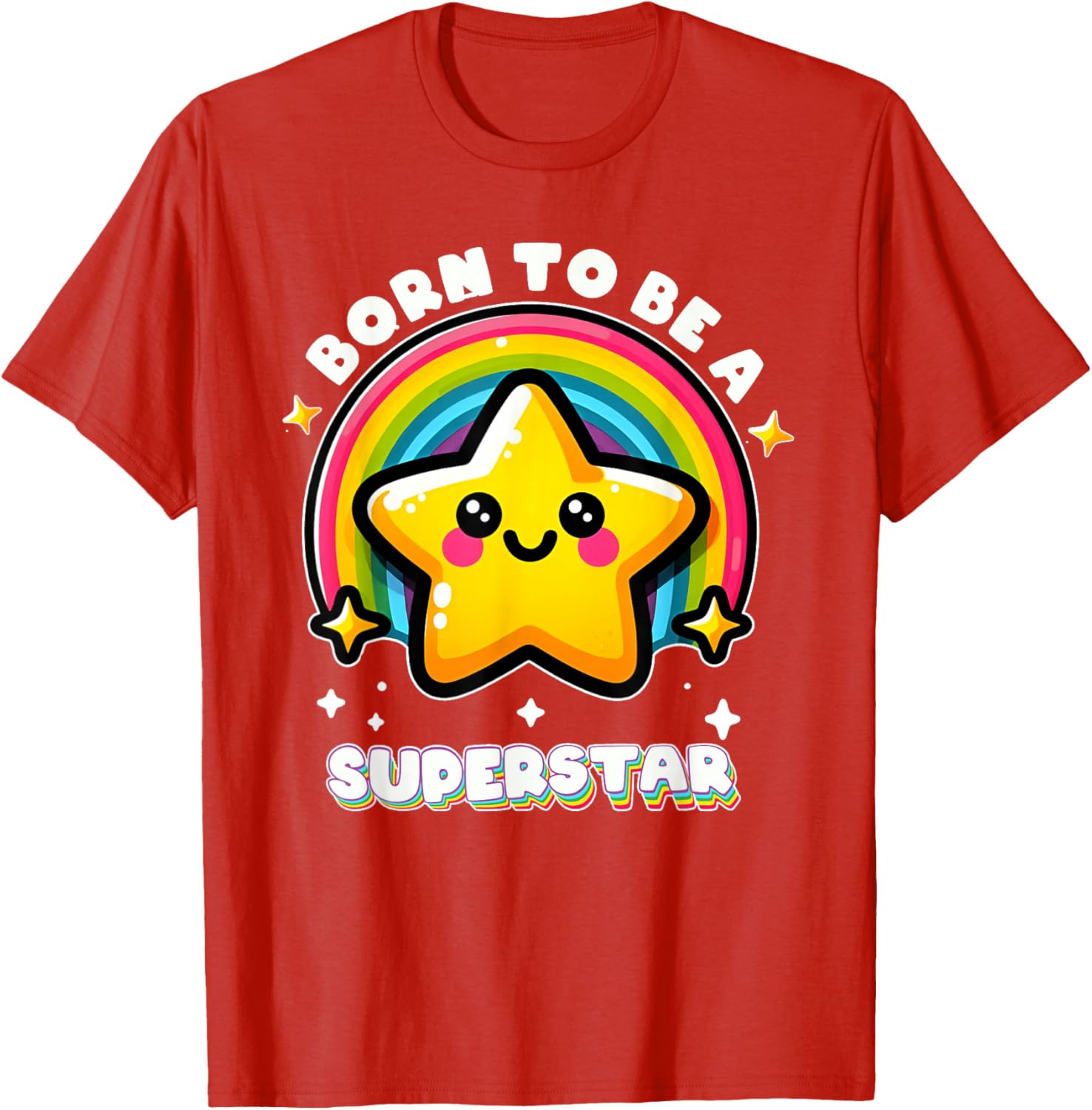 Funny Rainbow Kawaii Star Kids T-Shirt I'm Going To Be A Superstar - 19