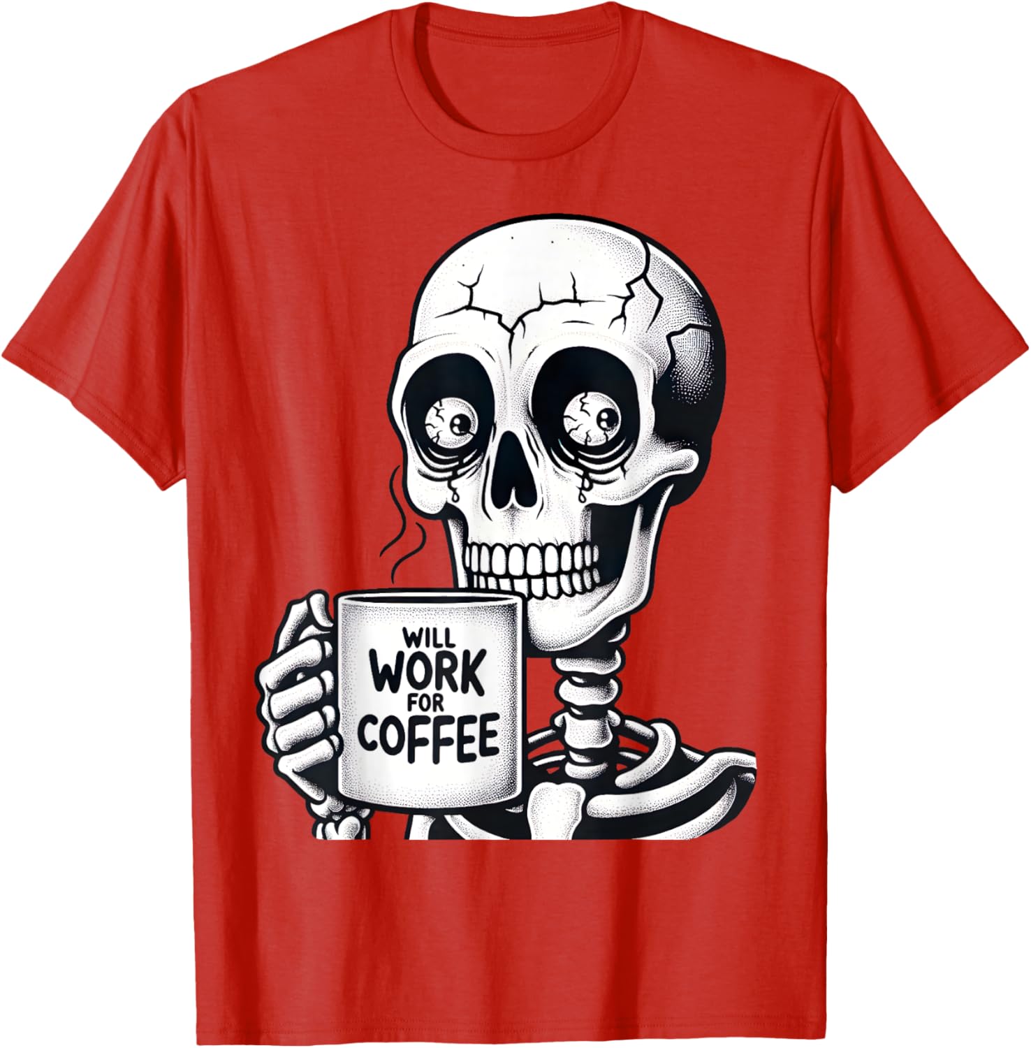 Funny Skeleton Coffee Lover T-Shirt - Perfect Gift for Caffeine Fans - 21