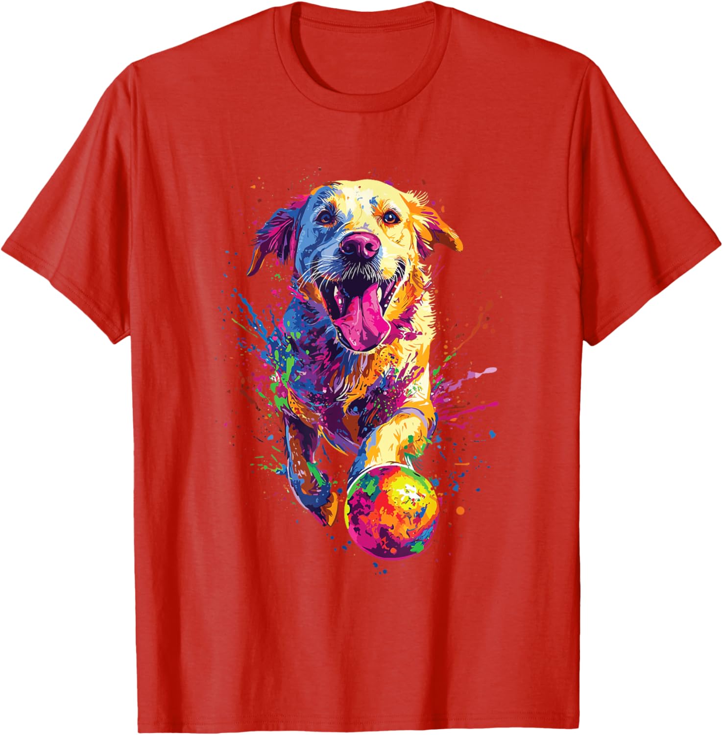 Colorful Labrador Retriever T-Shirt Perfect for Dog Lovers and Fans - 11