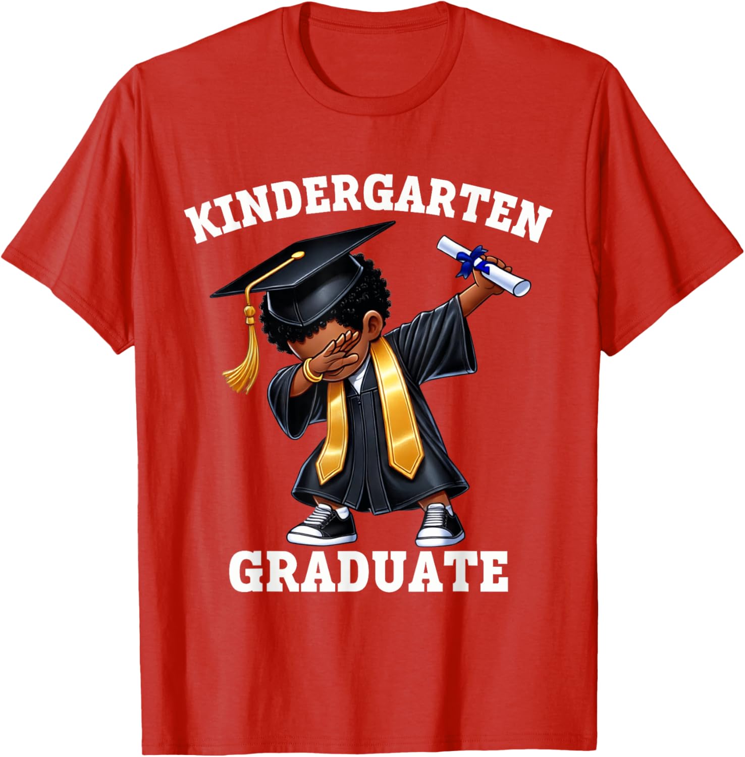 Dabbing Graduation Boys T-Shirt Class of 2025 Fun Kindergarten Wear - 5
