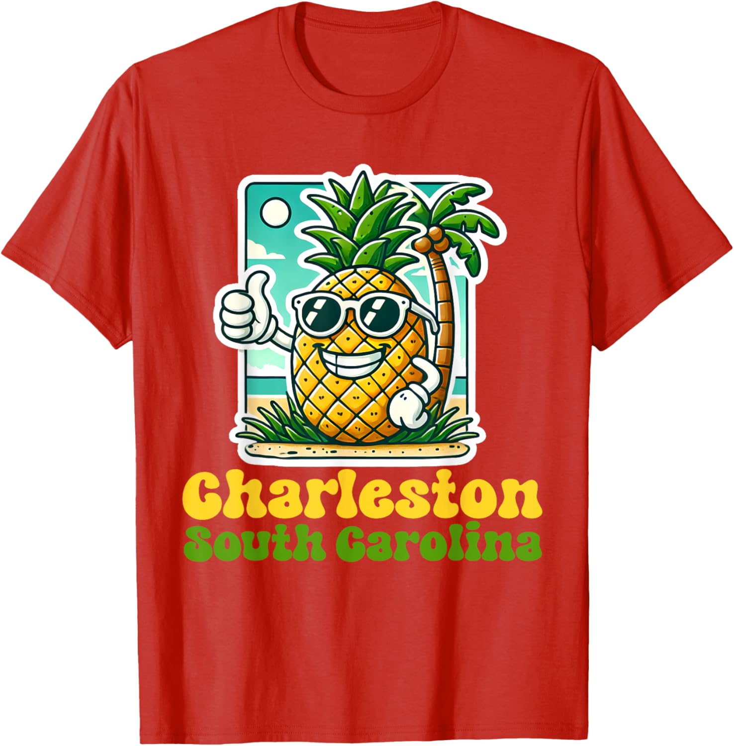 Cute Pineapple Thumbs Up T-Shirt - Charleston South Carolina Style - 9