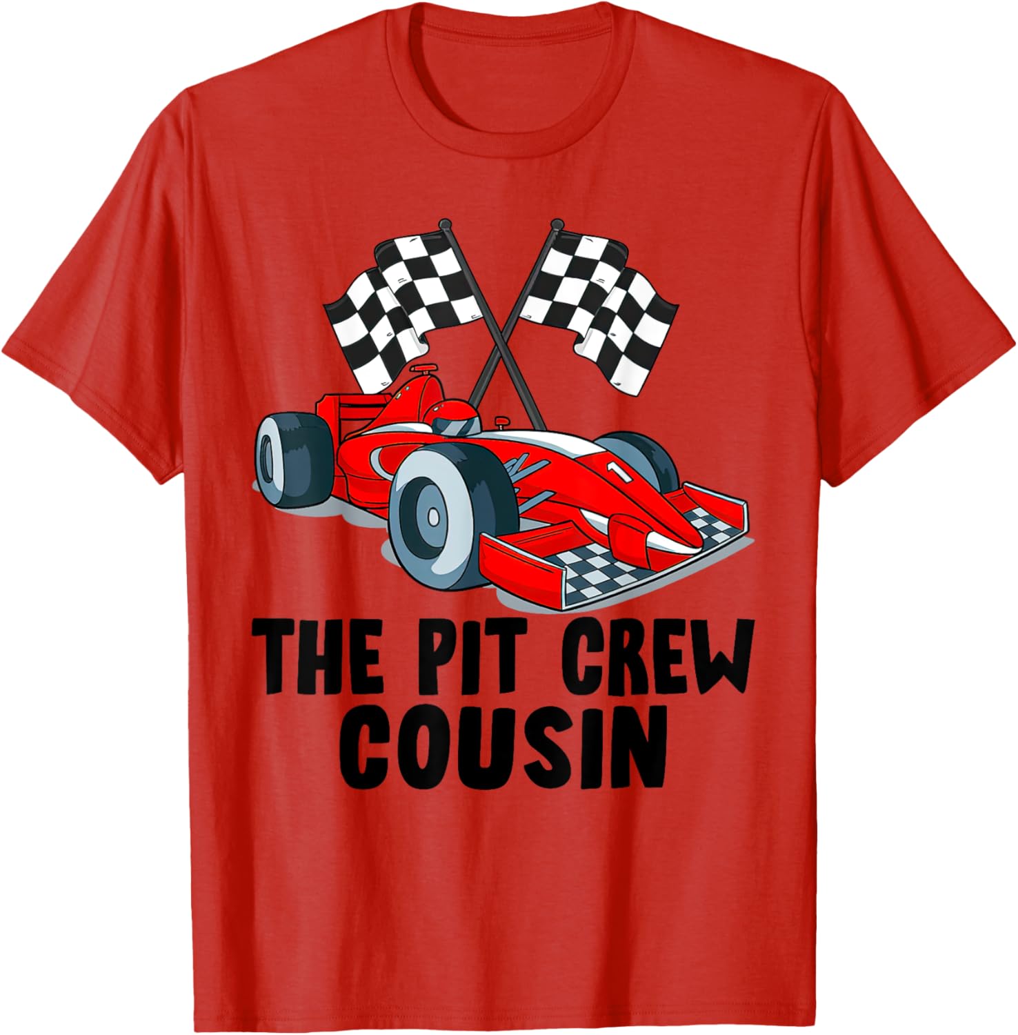 Cousin Pit Crew Racing Family T-Shirt for Car Birthday Party Fun - 7