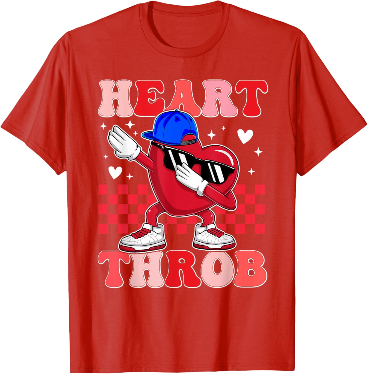 Groovy Heart Throb Valentine's Day Dabbing Toddler Boy T-Shirt - 3