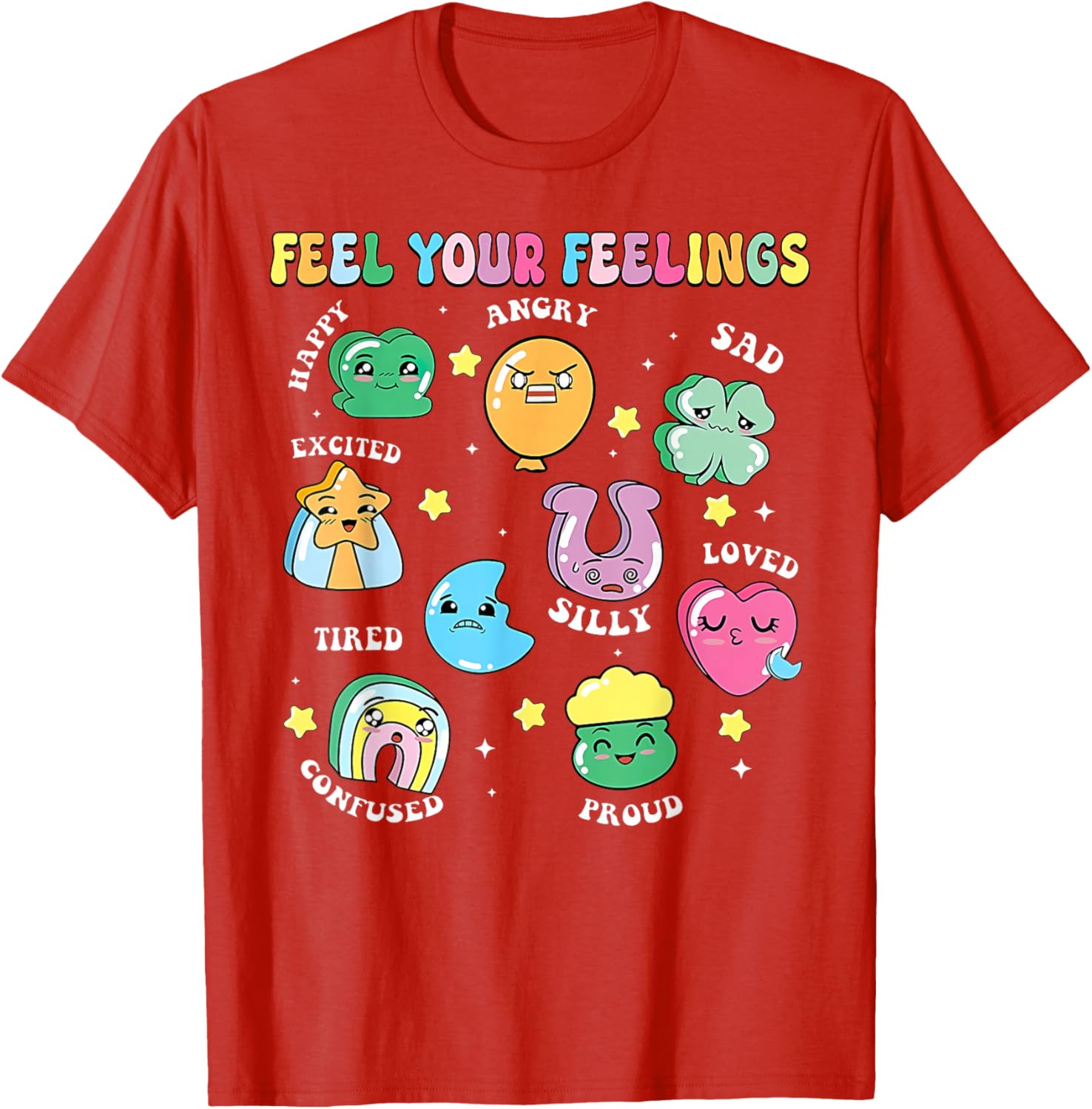 St Patricks Day Feels Your Feelings Teacher T-Shirt for School Counselors - 26