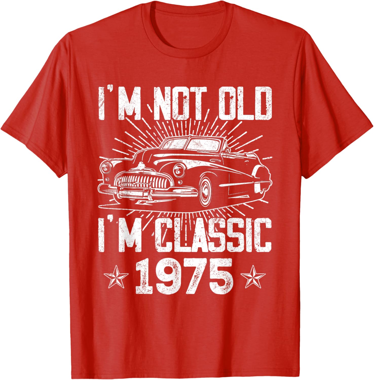 Vintage 1975 Classic Car T-Shirt for 50th Birthday Gifts for Men - 15