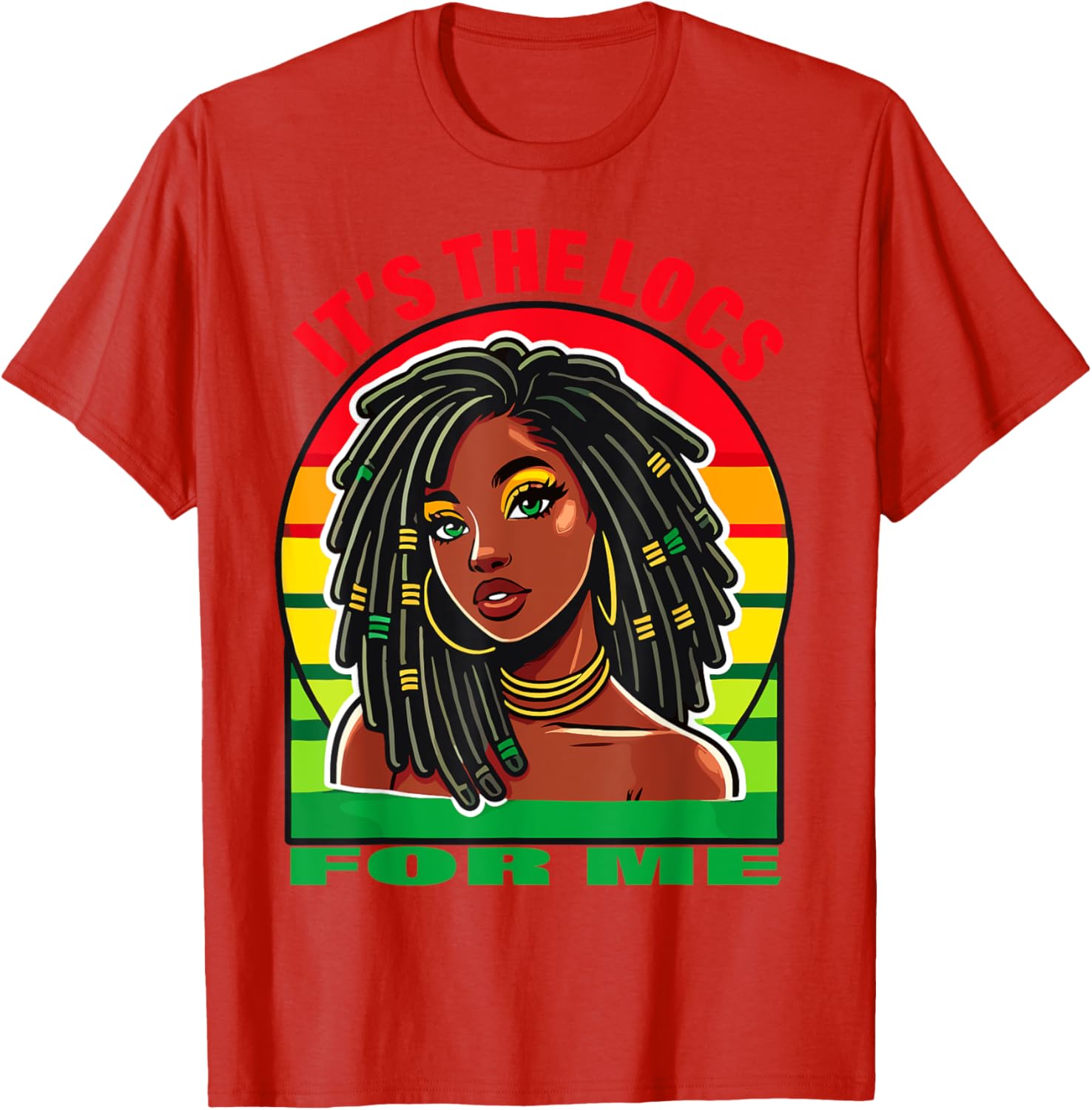 Stylish Dreadlocks Hair Design T-Shirt for Black Women – It's the Locs for Me - 12