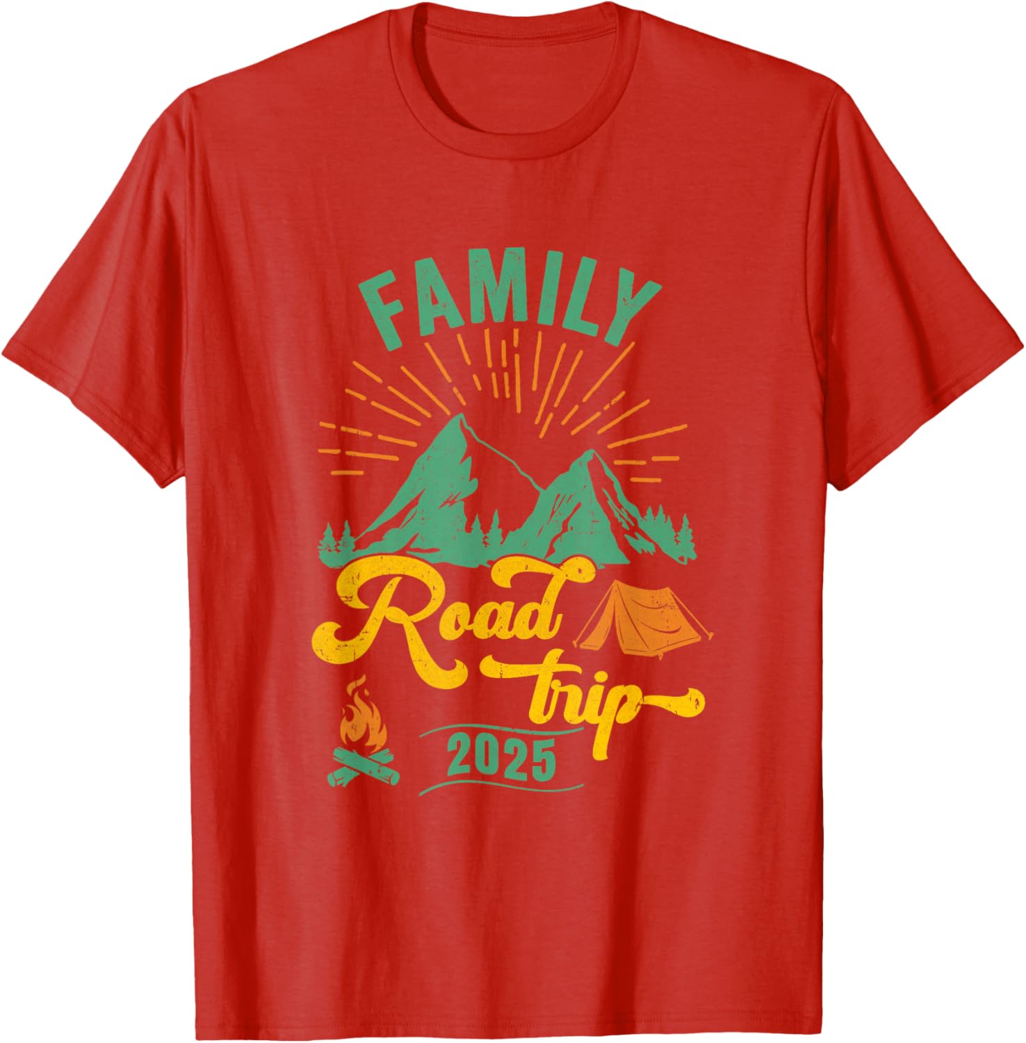 Family Road Trip Camping T-Shirt 2025 Adventure Vacation Gear - 14