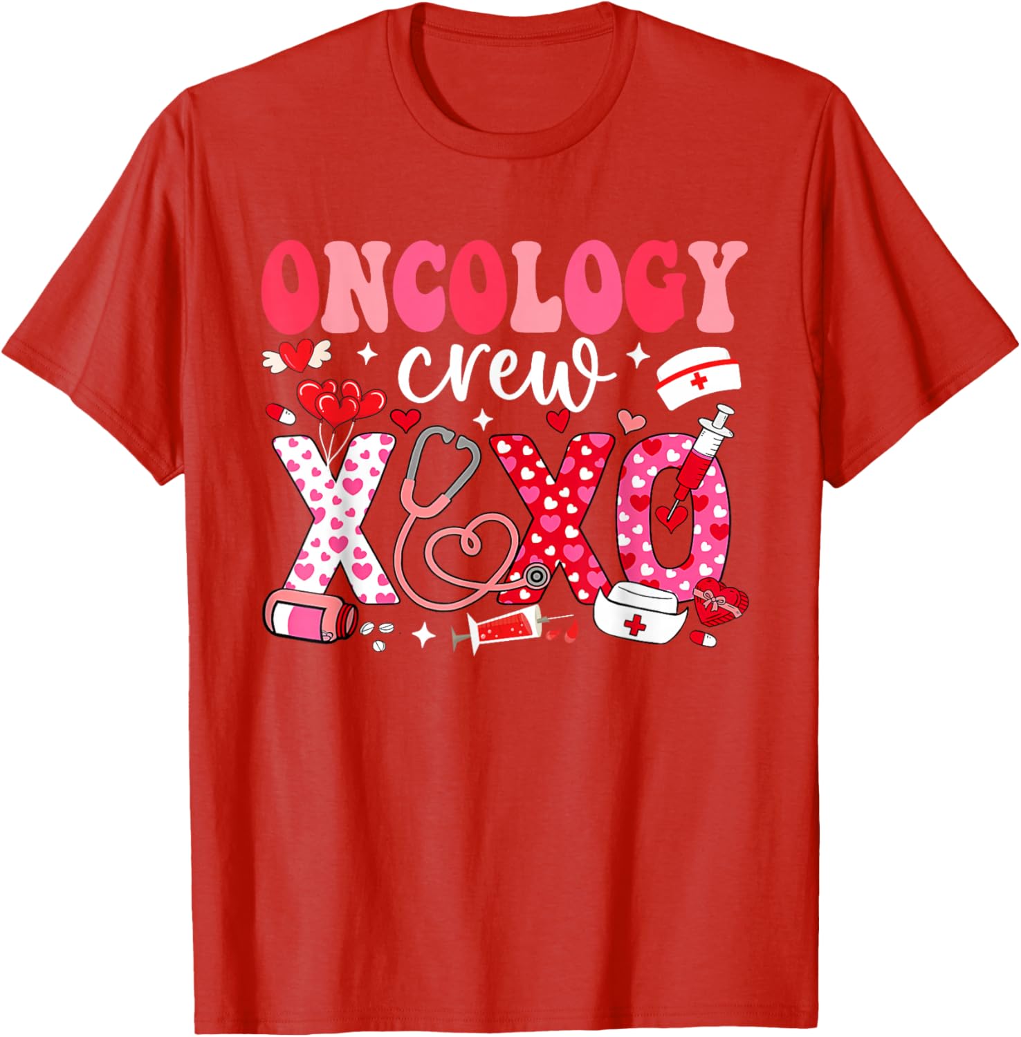 Oncology Nurse Valentines Day T-Shirt for Caring Healthcare Heroes - 17