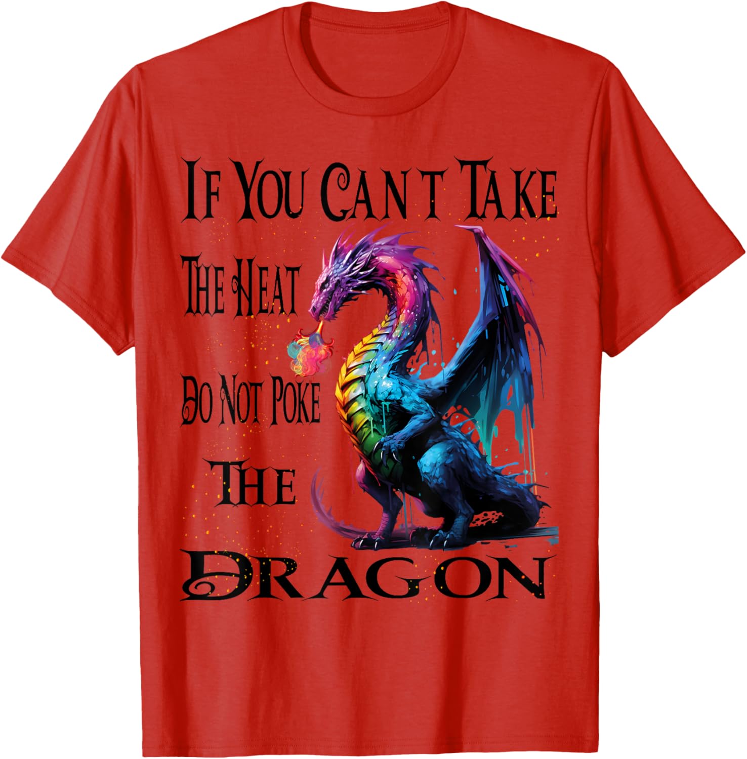 Cool Dragon Flame-Spewing T-Shirt for Mythical Creature Fans - 4