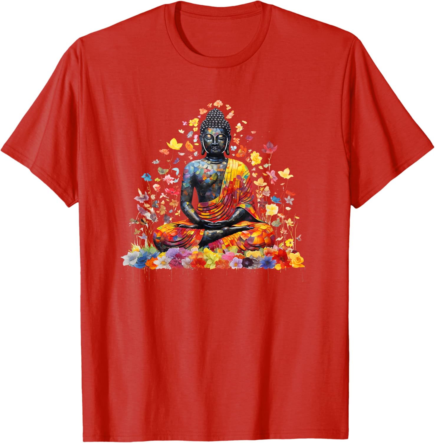 Buddha Meditating Lotus Pose T-Shirt for Zen and Mindfulness Lovers - 6