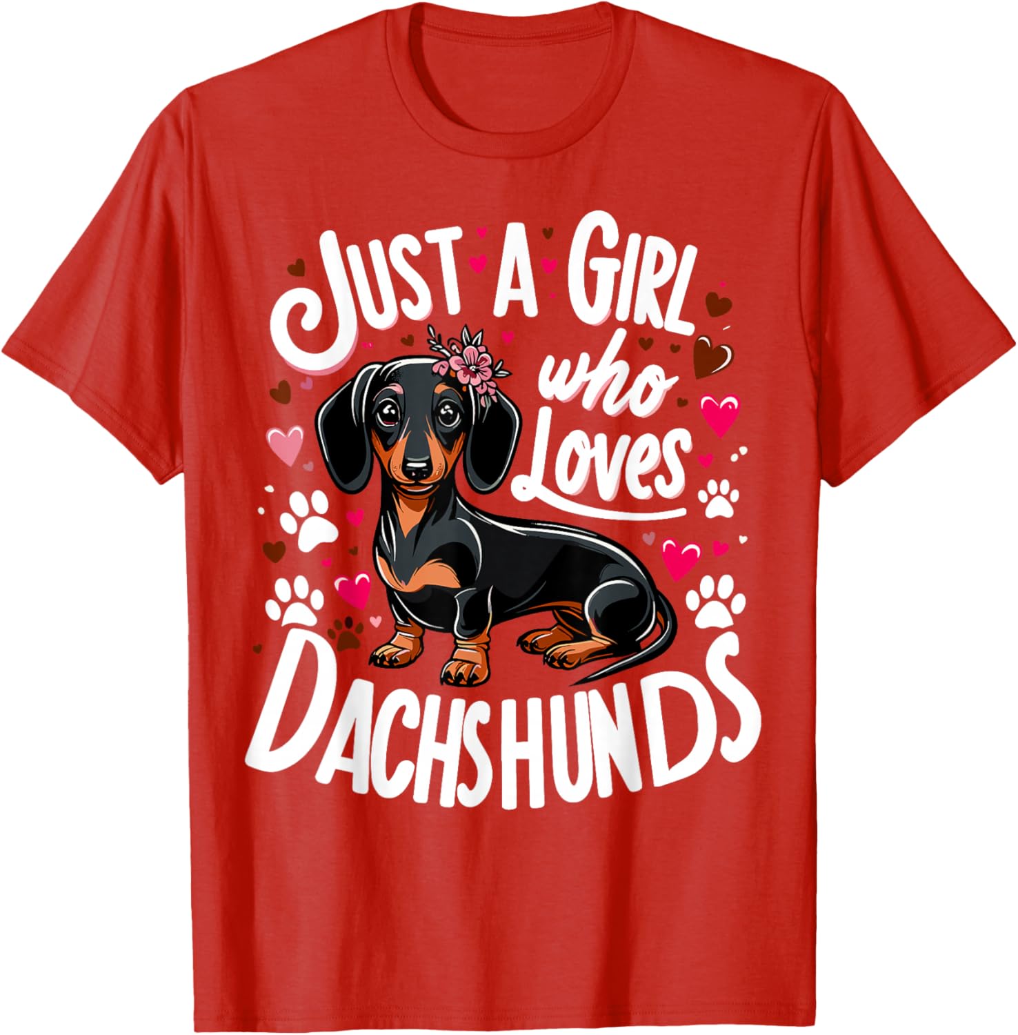 Dachshund Lover T-Shirt for Girls – Perfect Gift for Dog Moms - 2