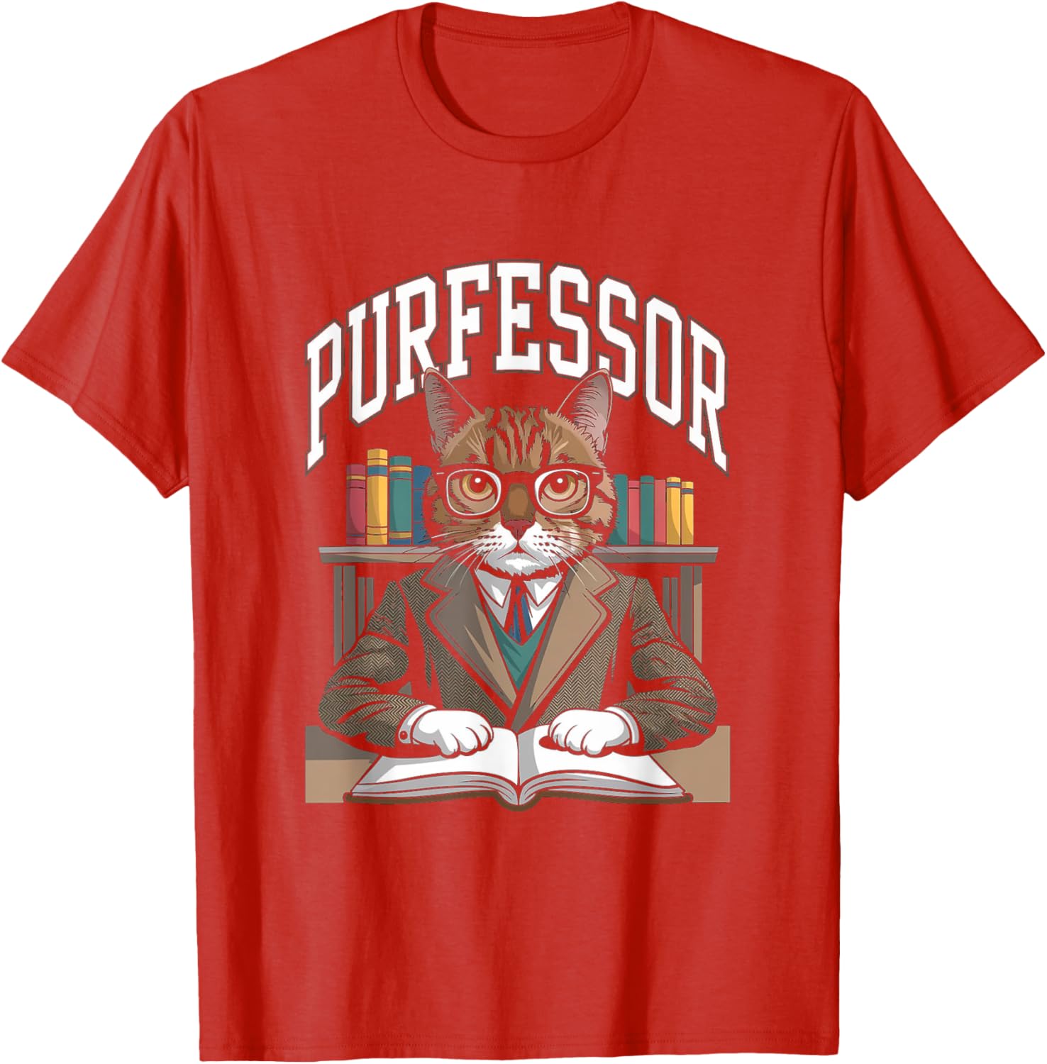 Funny Purrfessor Cat T-Shirt for Cat Lovers and Professors - 16
