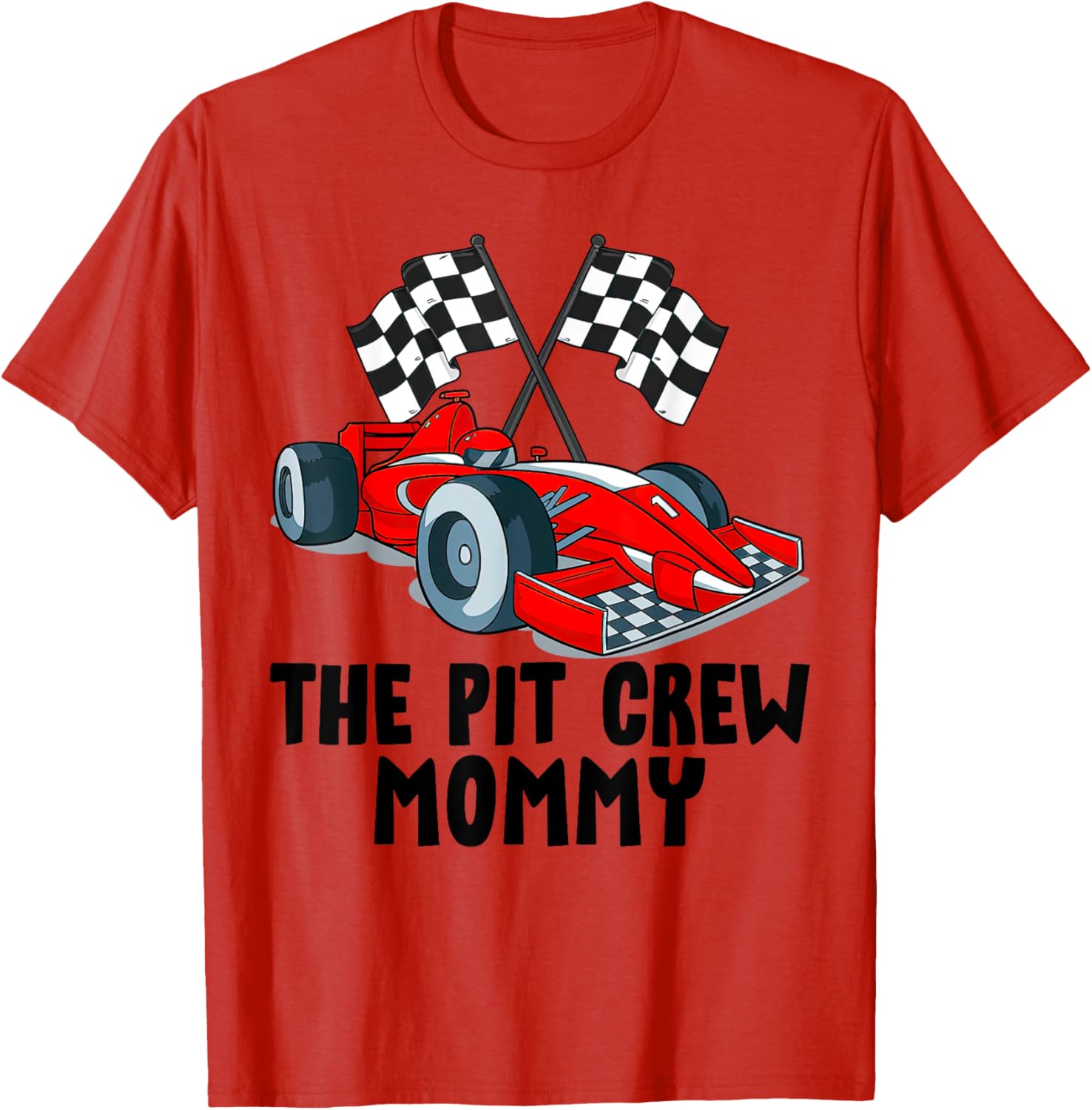 Mommy Pit Crew Racing Family T-Shirt for Kids Birthday Party Fun - 9