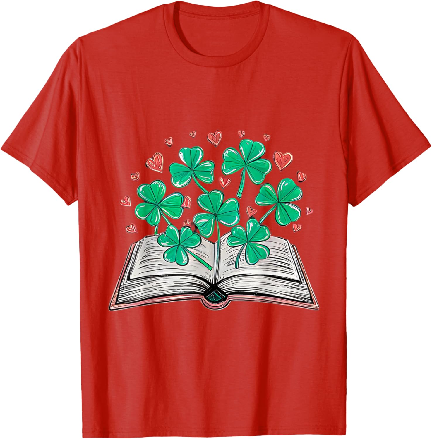 St Patricks Day Shamrock T-Shirt for Book Loving Librarians - 3