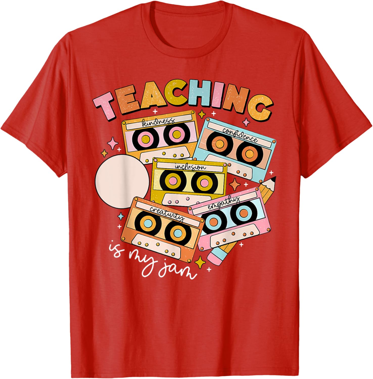 Vintage 90s Cassette Tape Music Teacher T-Shirt - Teaching Is My Jam - 3