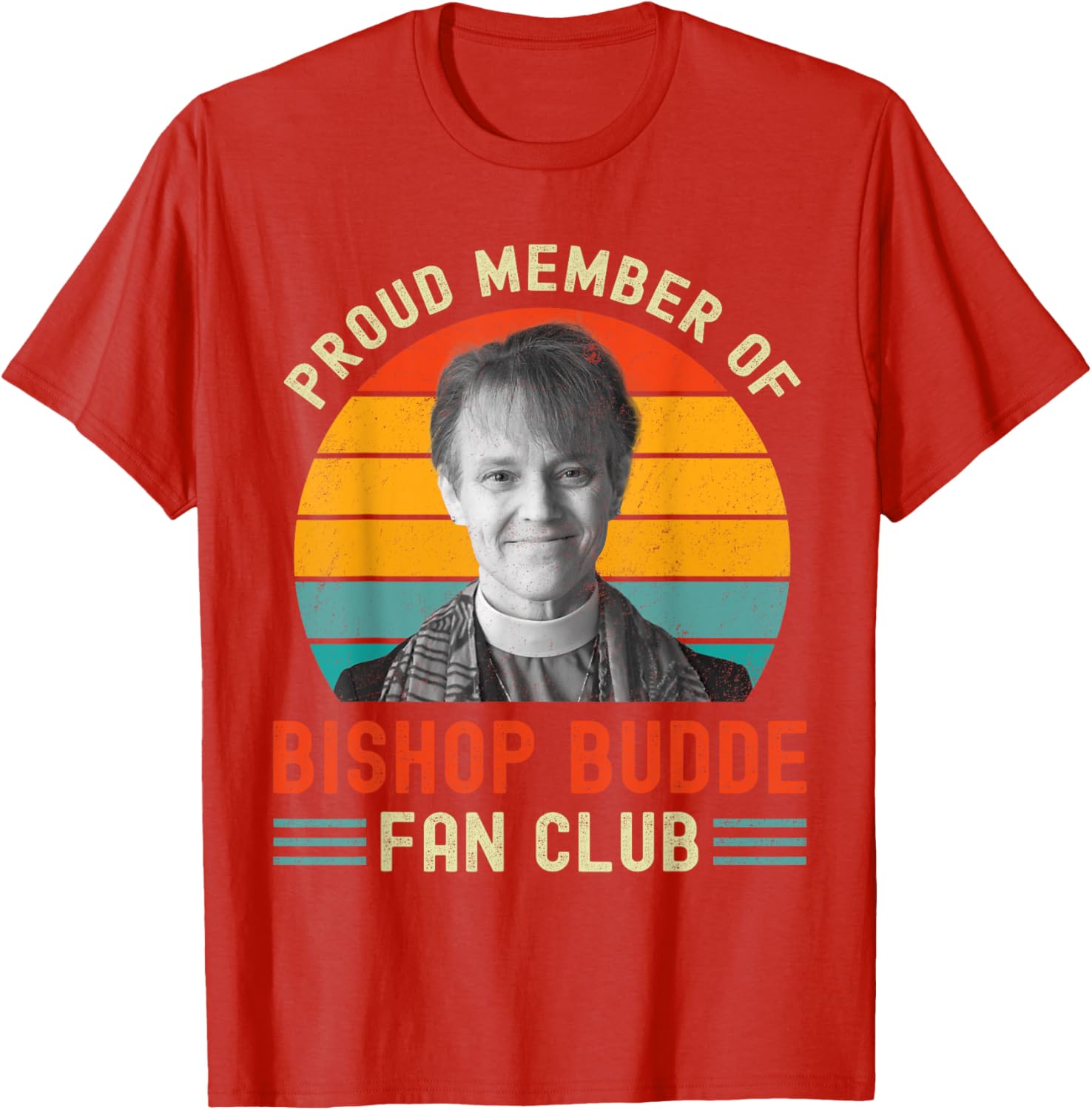 Proud Member of Bishop Budde Fan Club Vintage US Flag T-Shirt - 2
