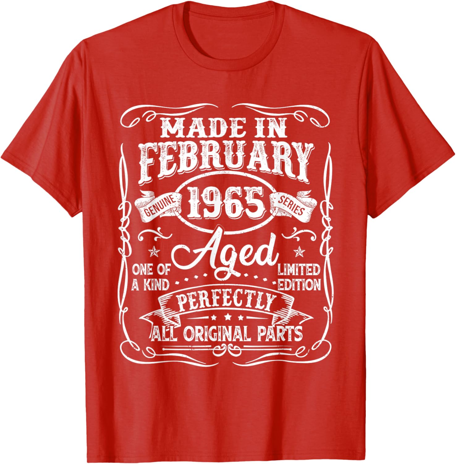 Vintage 60th Birthday T-Shirt for Men Born in February 1965 - 20