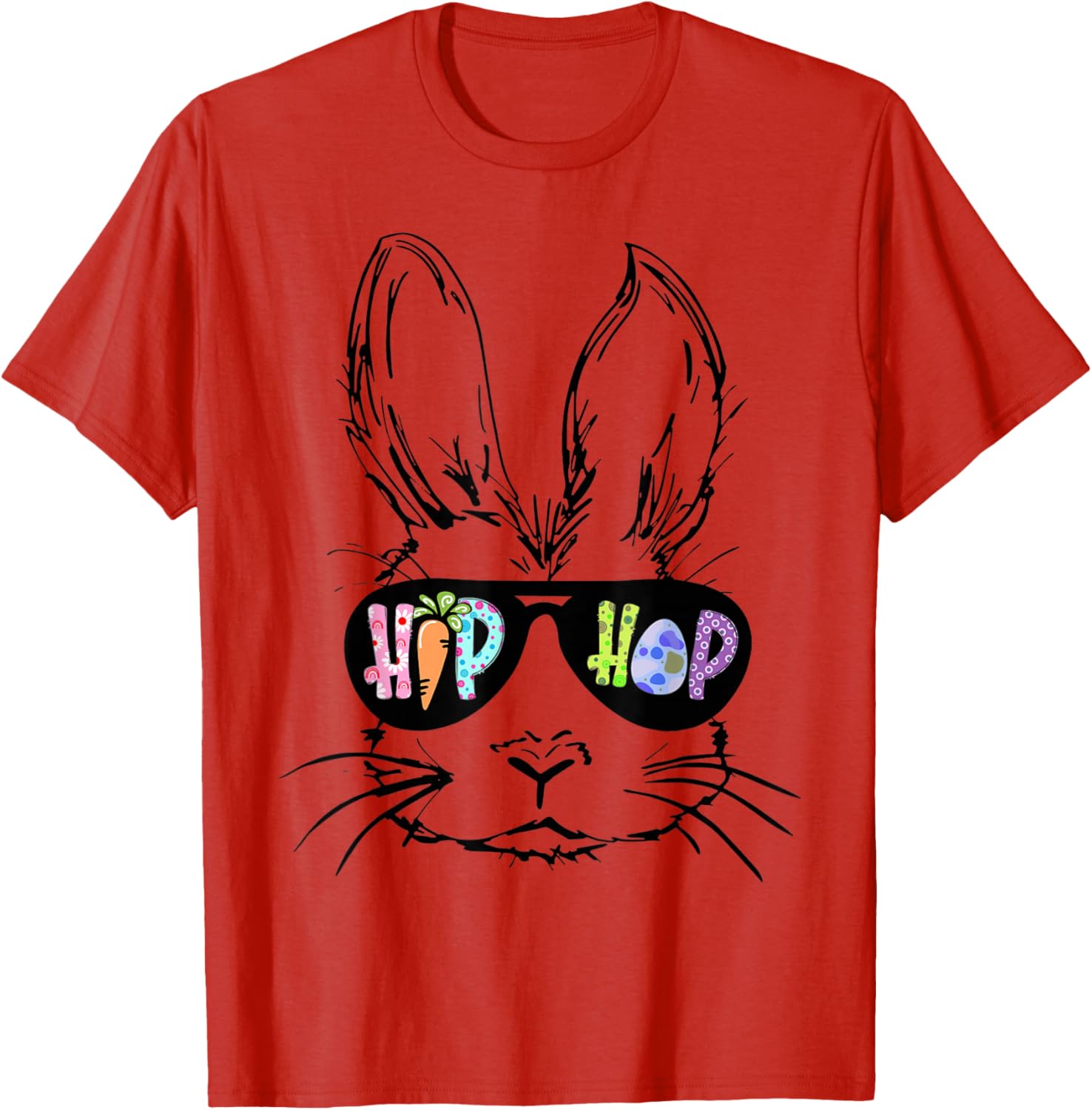 Hip Hop Bunny in Sunglasses Funny Easter T-Shirt for Rabbit Lovers - 20