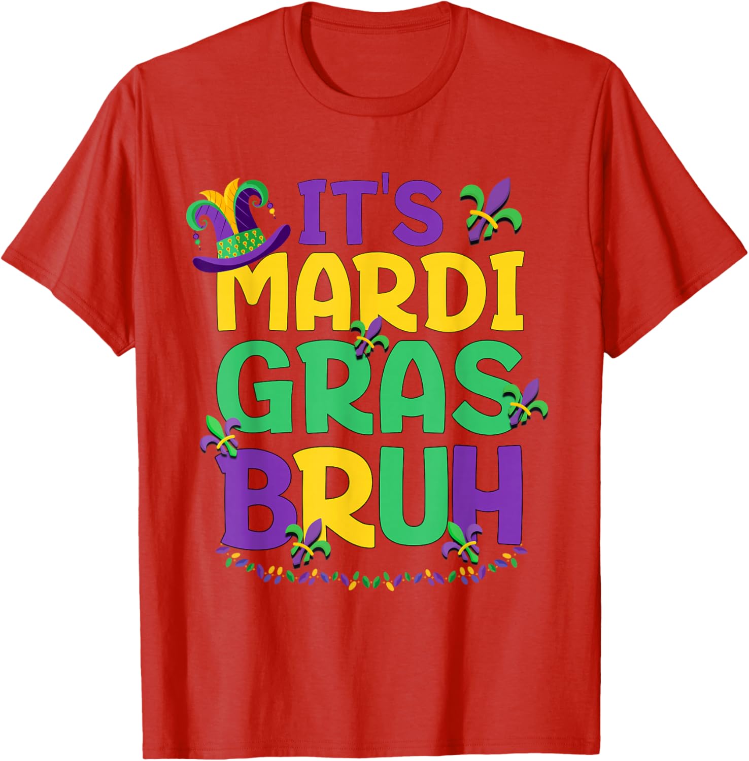 Cool Bruh Mardi Gras T-Shirt for Teens and Boys Celebrating Carnival Fun - 6
