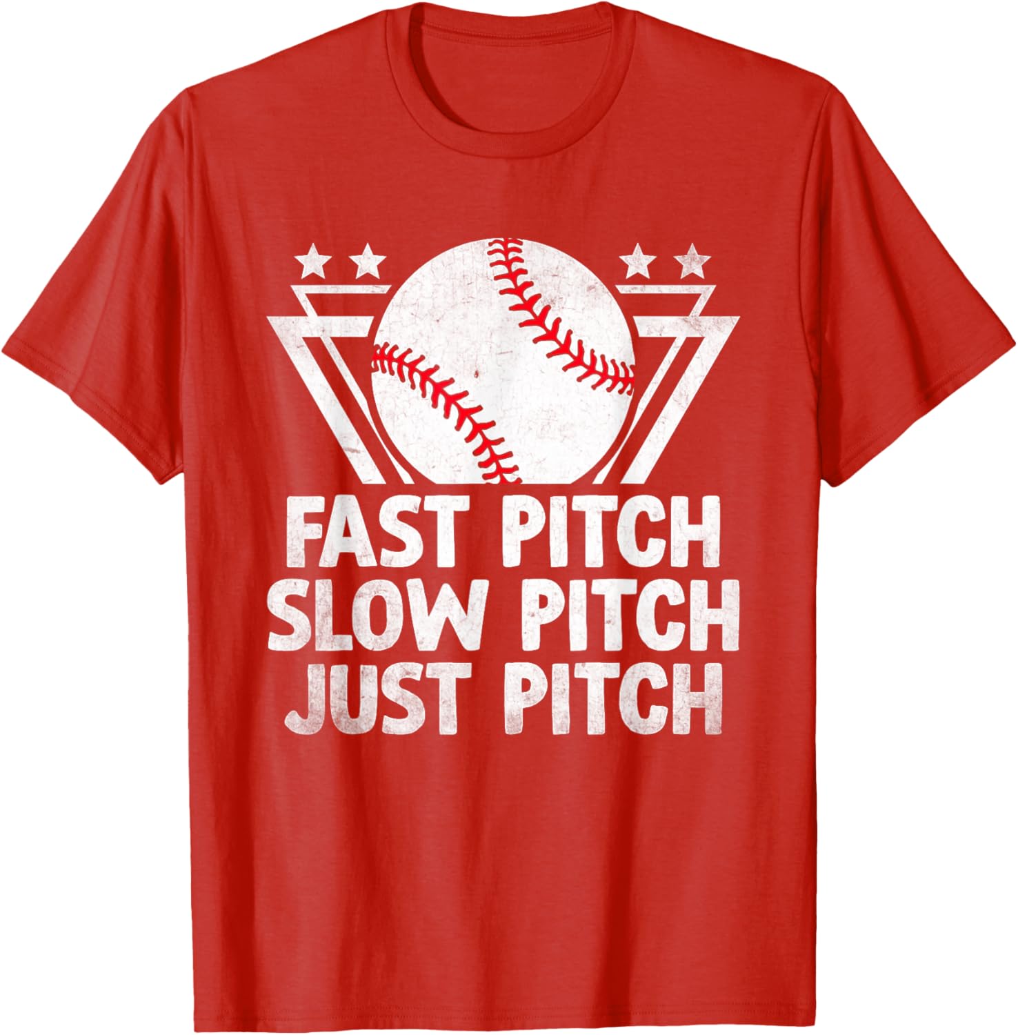 Fast Pitch Slow Pitch Just Pitch Softball T-Shirt for Players and Fans - 2