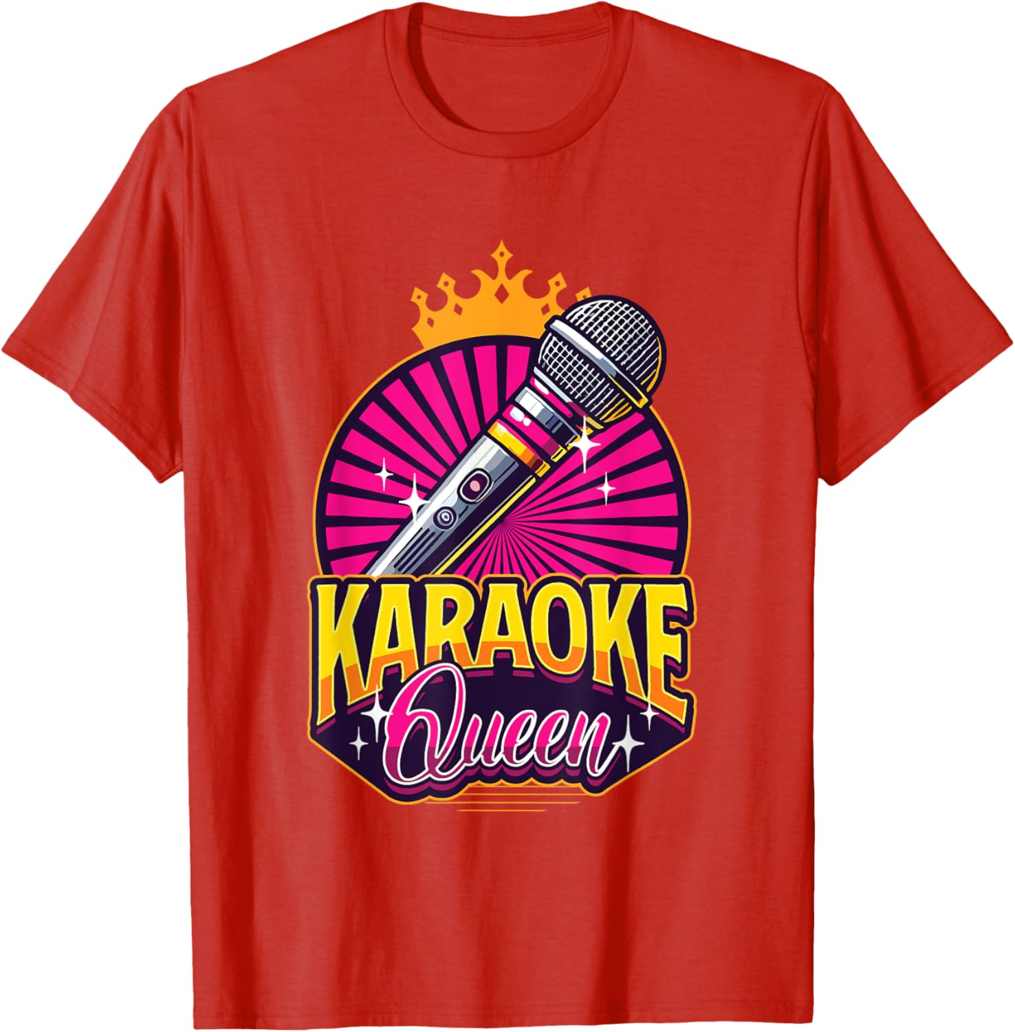 Karaoke Queen Microphone T-Shirt for Music Lovers and Singers - 5