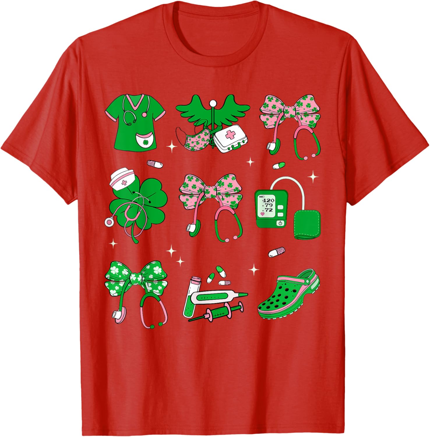 Lucky Shamrock Nurse T-Shirt for St. Patrick's Day Celebration - 21