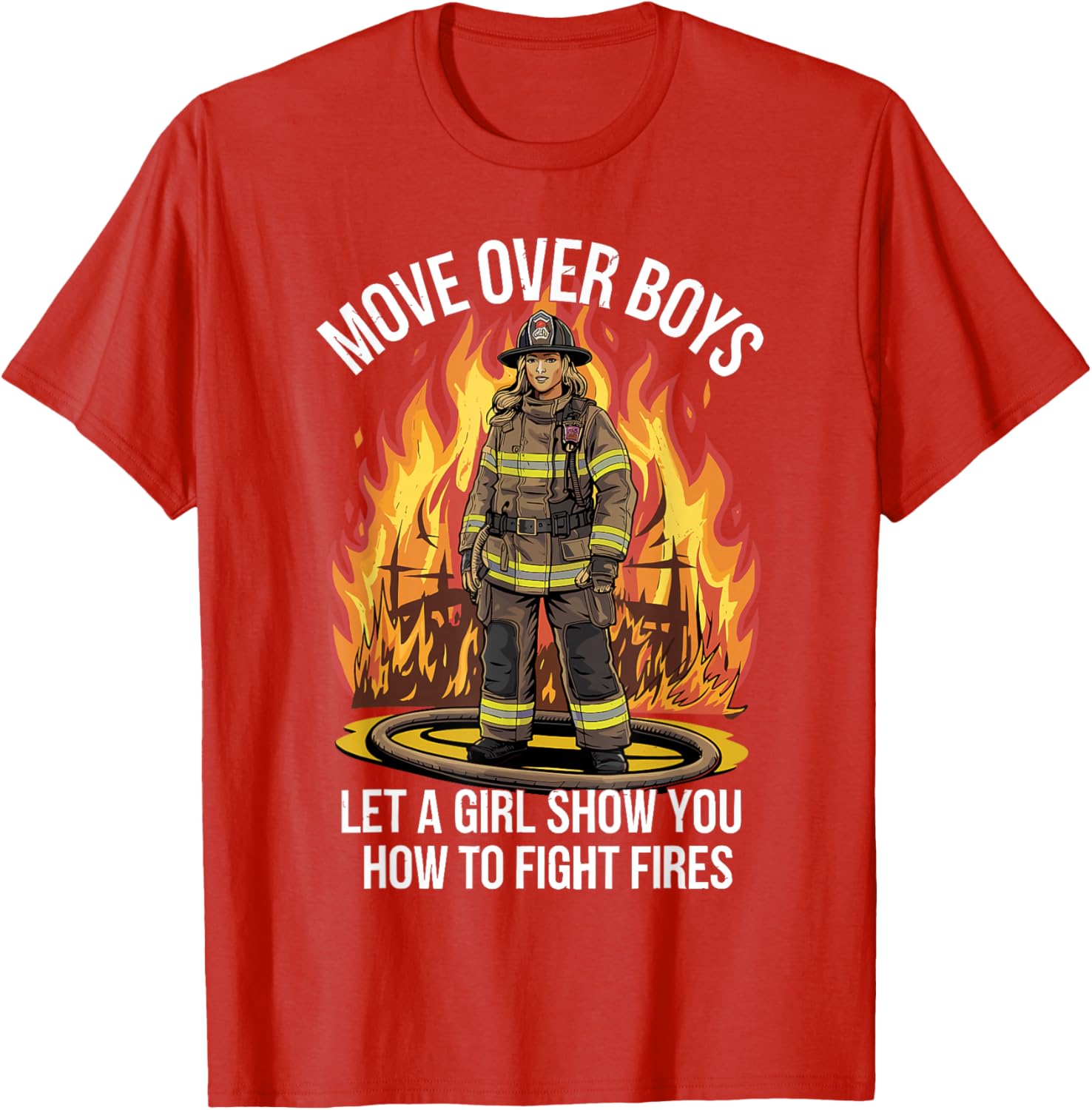 Stylish Firefighter T-Shirt for Women and Girls - Perfect Gift Idea - 21
