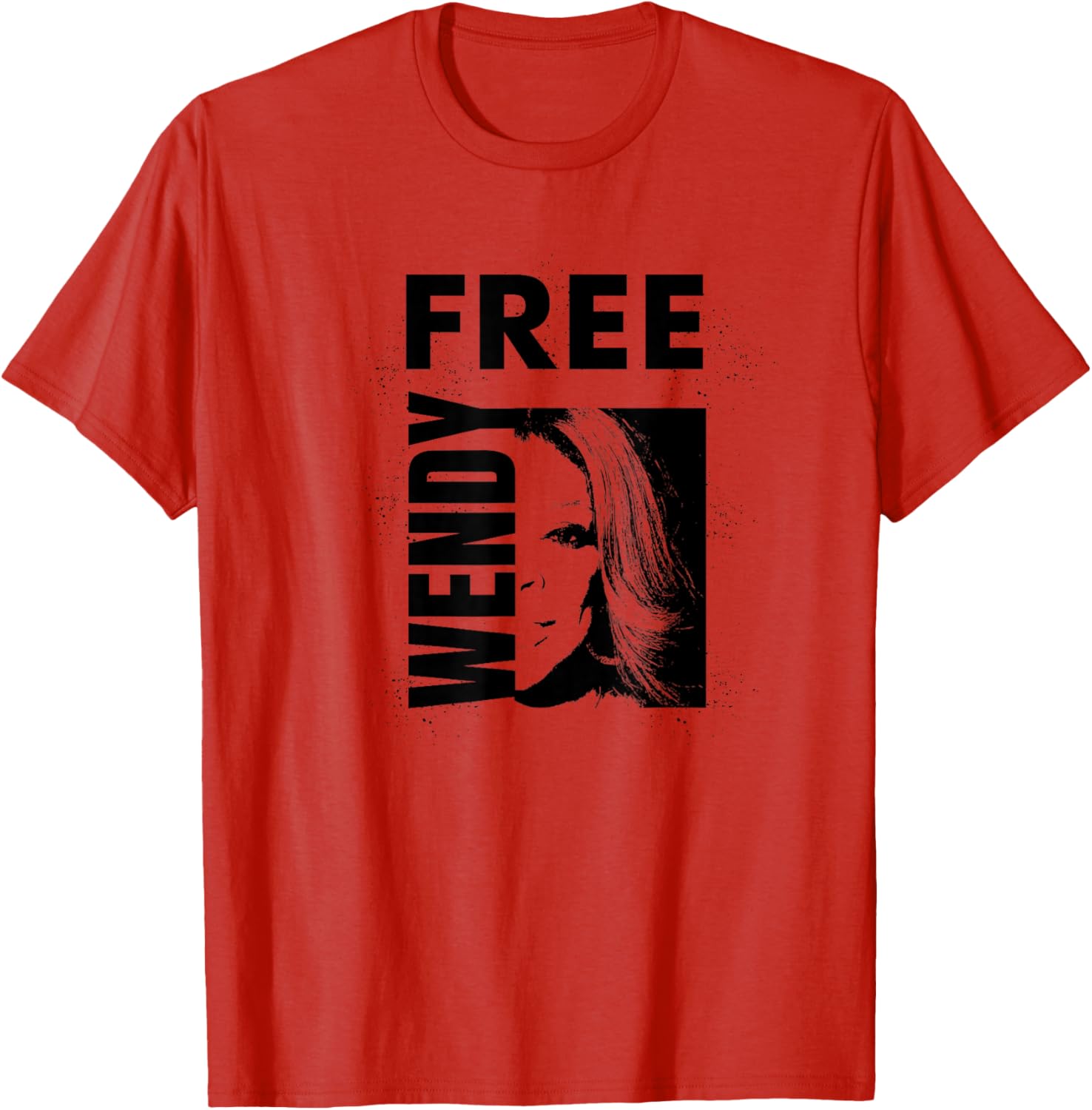 Free Wendy Outline Square Design T-Shirt for Trendy Casual Style - 8