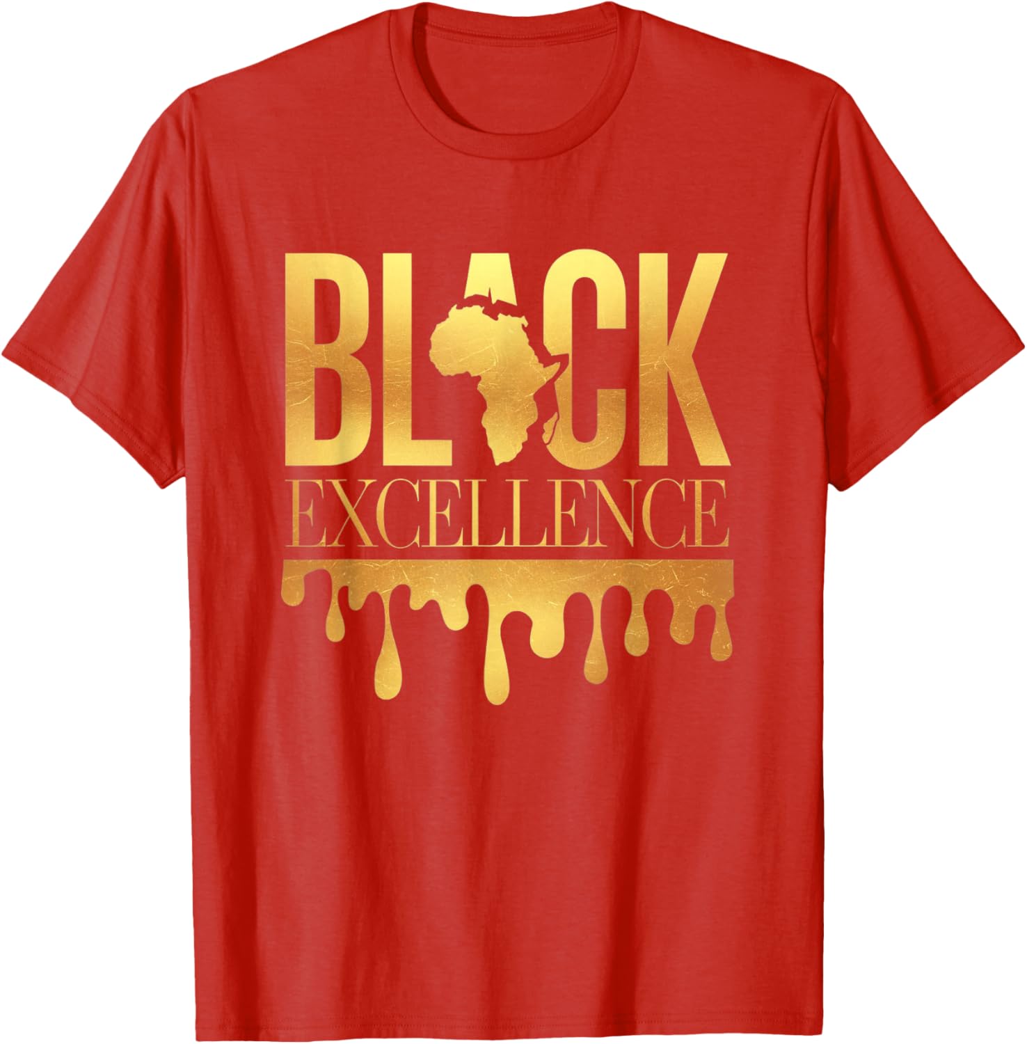 Black Excellence Afro Motivation T-Shirt for Black History Month Celebration - 14