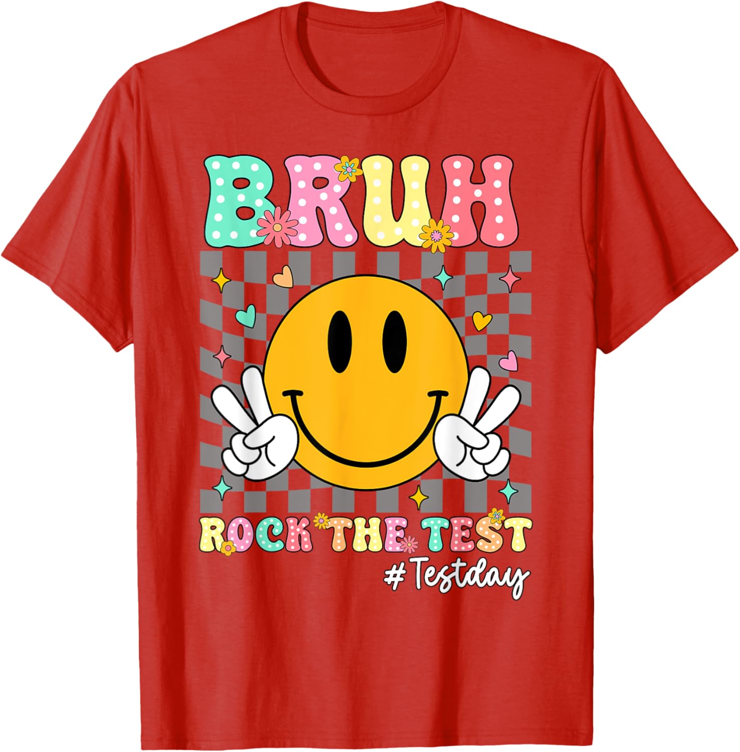 You Got This Test Day Smile Rock the Test Kids T-Shirt for Boys and Girls - 17