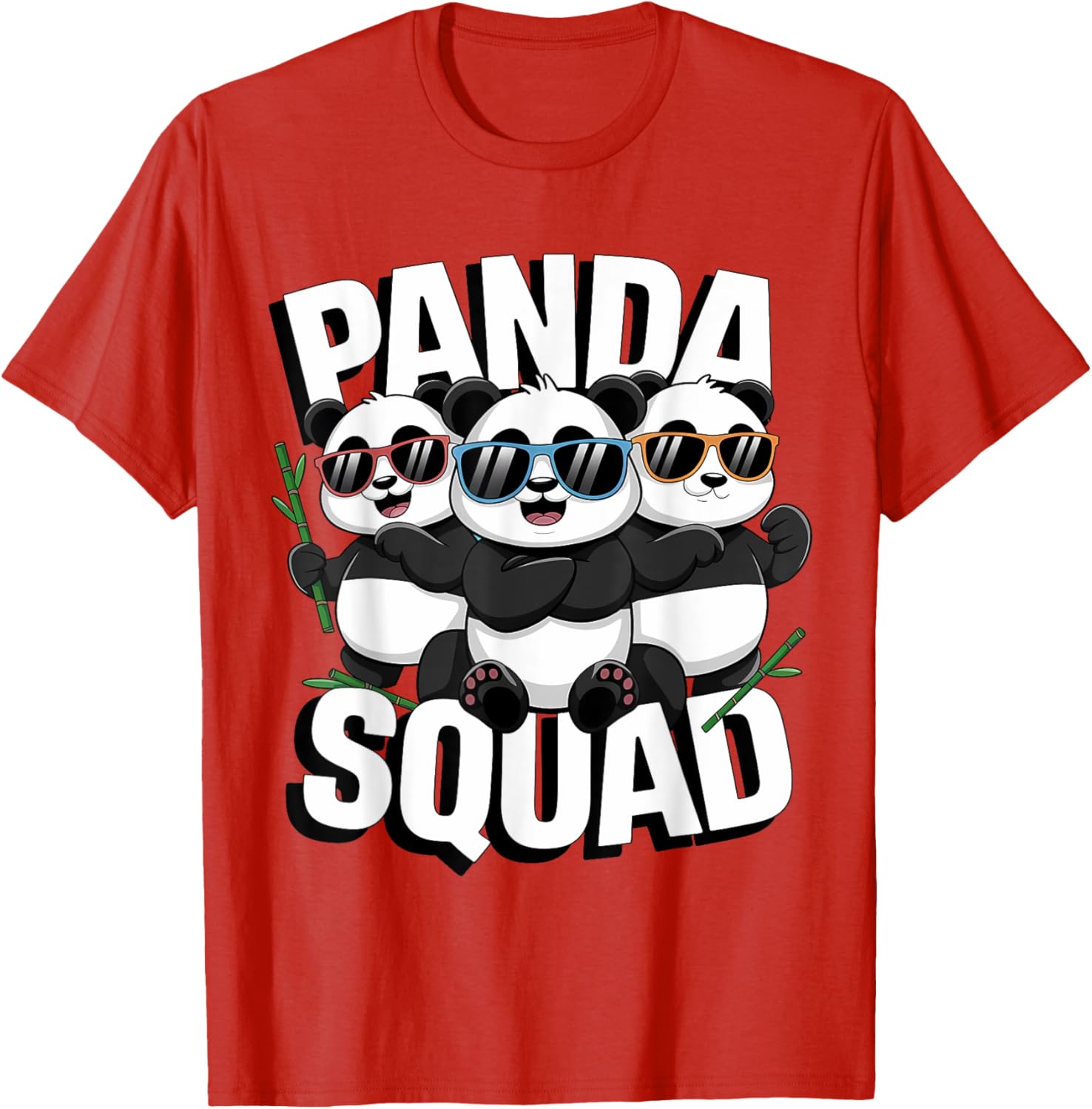 Panda Squad Family Matching T-Shirt for National Panda Day Fun - 4