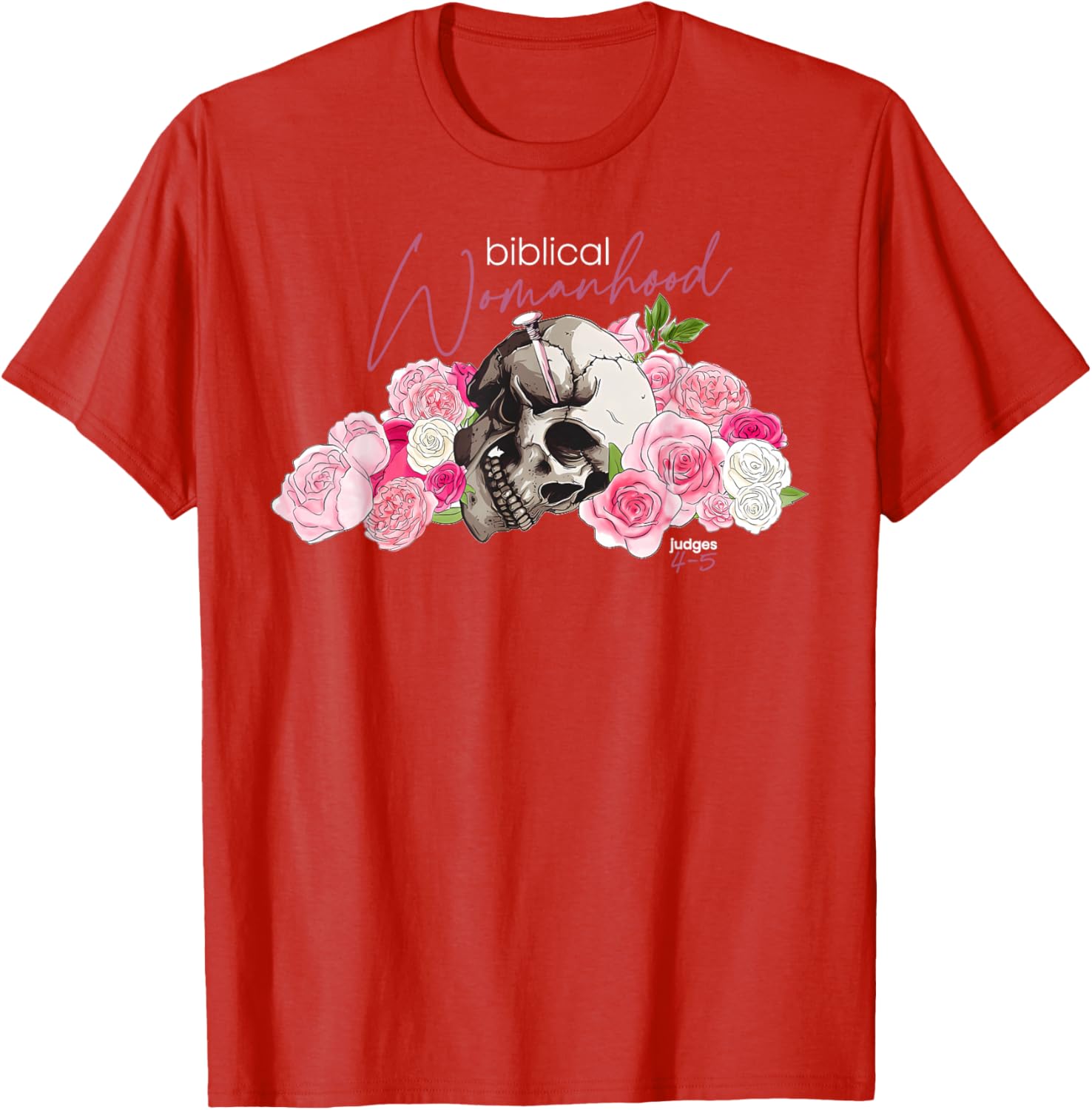 Biblical Womanhood Deborah T-Shirt for Christian Women - Judges 4-5 Design - 16