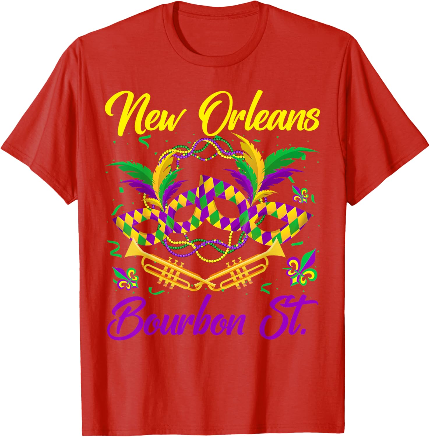 Funny NOLA Bourbon Street Mardi Gras T-Shirt for Fat Tuesday Celebrations - 10