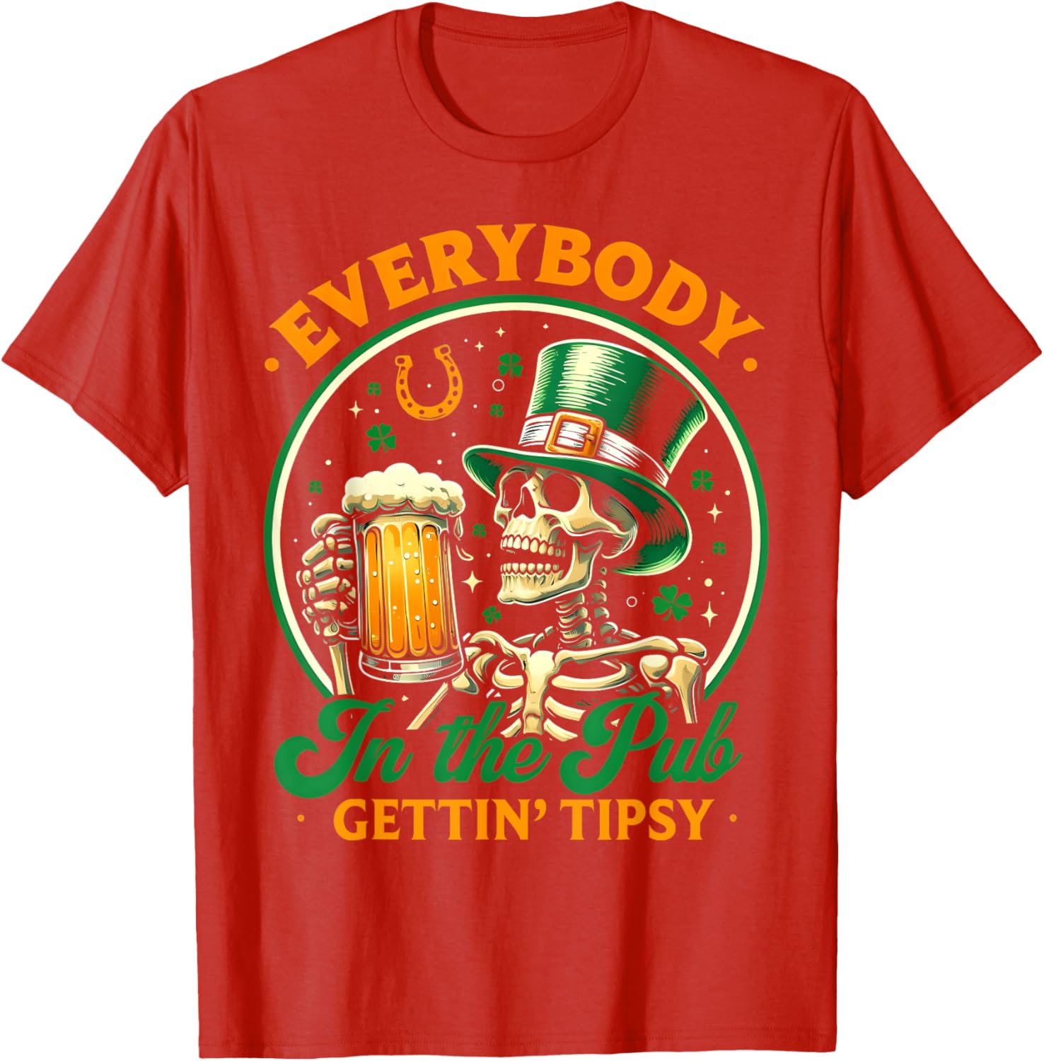 Tipsy St Patricks Day T-Shirt for Men and Women Celebrating at the Pub - 28