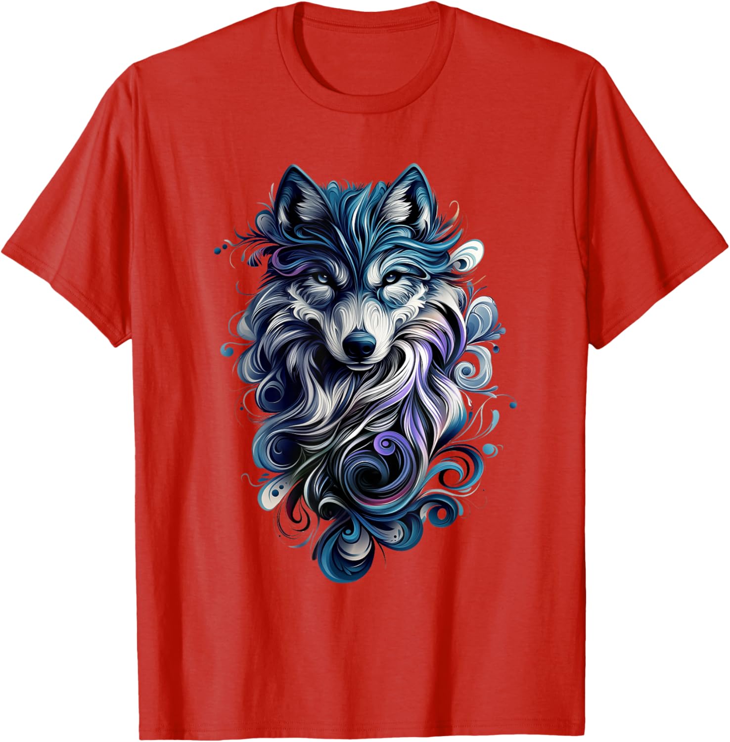 Colorful Wolf T-Shirt for Nature Lovers - Stylish Wildlife Apparel - 14