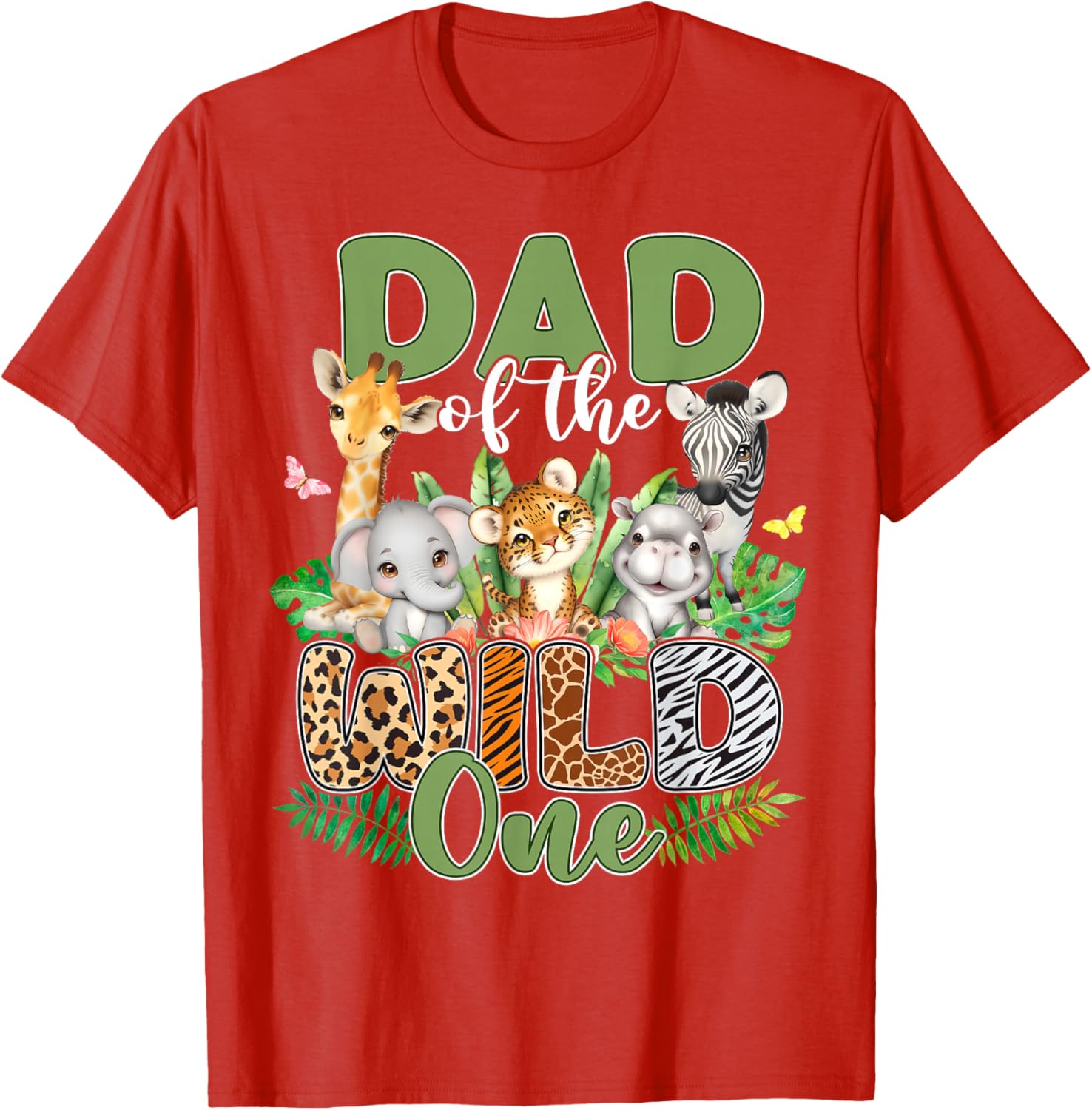 Dad Of The Wild One Safari Family Matching T-Shirt for 1st Birthday - 12