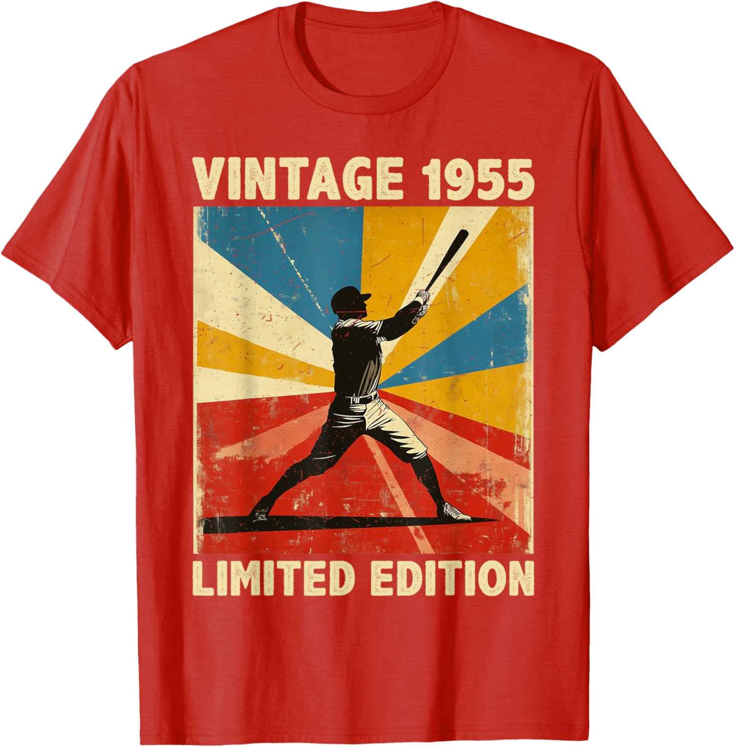 Retro Vintage 1955 Baseball Lover Funny Limited Edition T-Shirt - 18