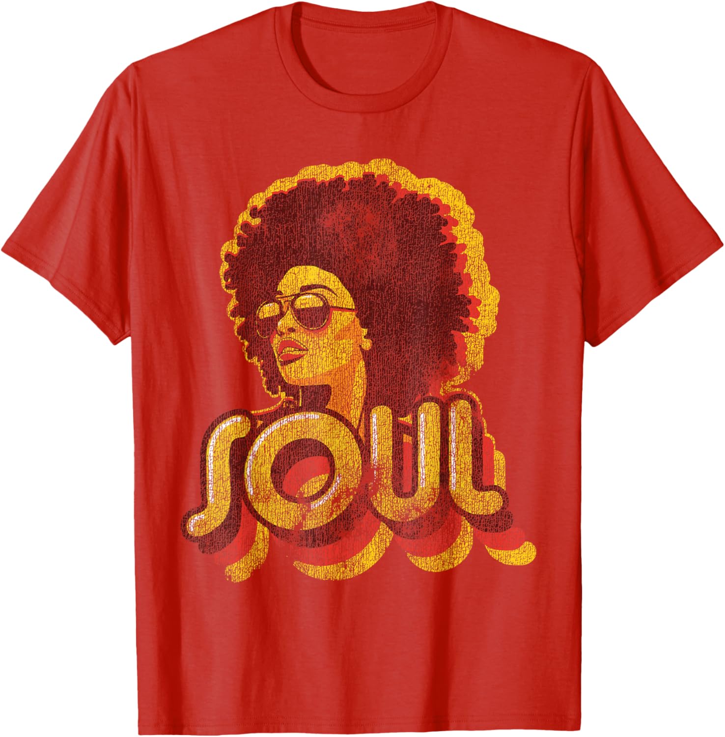 Retro 70s Funk Afro Soul T-Shirt for Vintage Style Lovers - 13