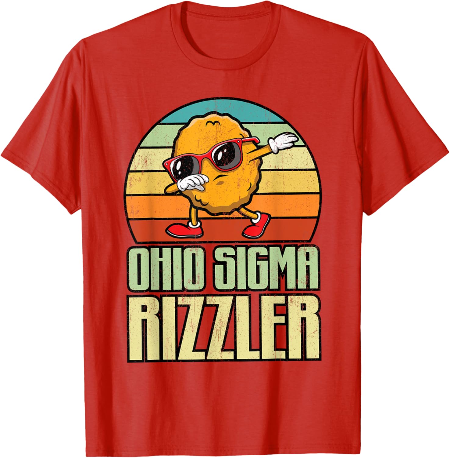 Ohio Sigma Rizzler Funny Chicken Nugget Meme T-Shirt for Food Lovers - 5