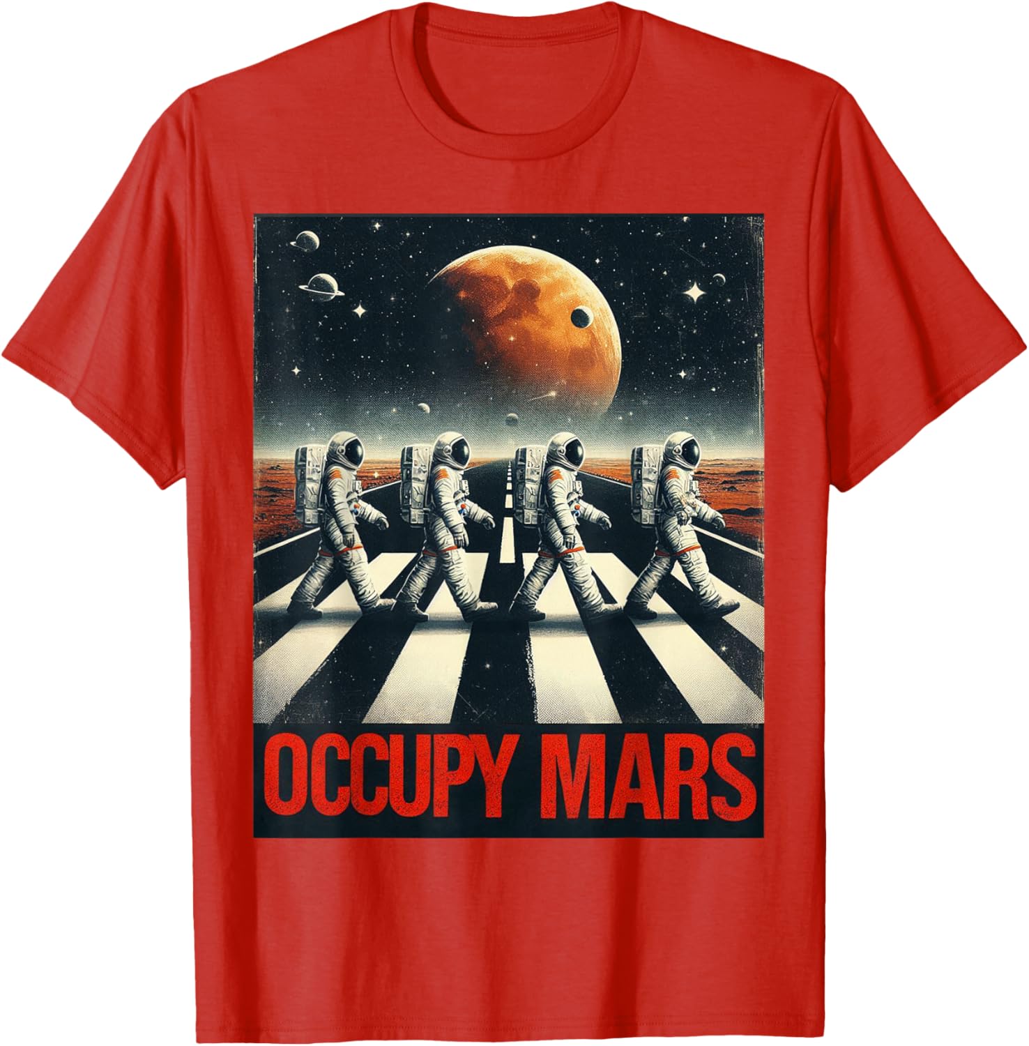 Astronauts Walking on Mars T-Shirt Perfect for Space Lovers and Adventurers - 24