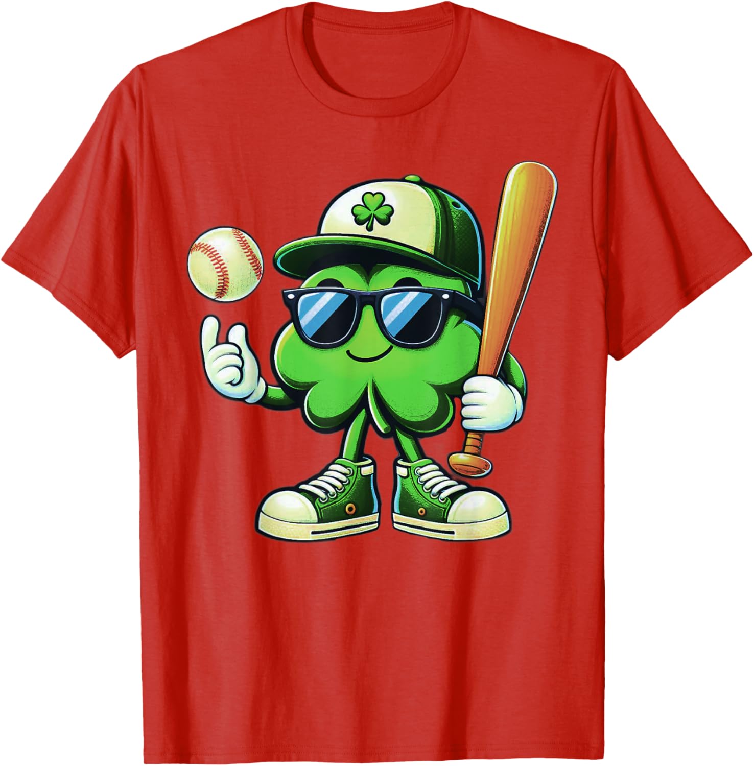 Funny Shamrock Baseball Shirts for Boys Kids St Patricks Day T-Shirt - 1