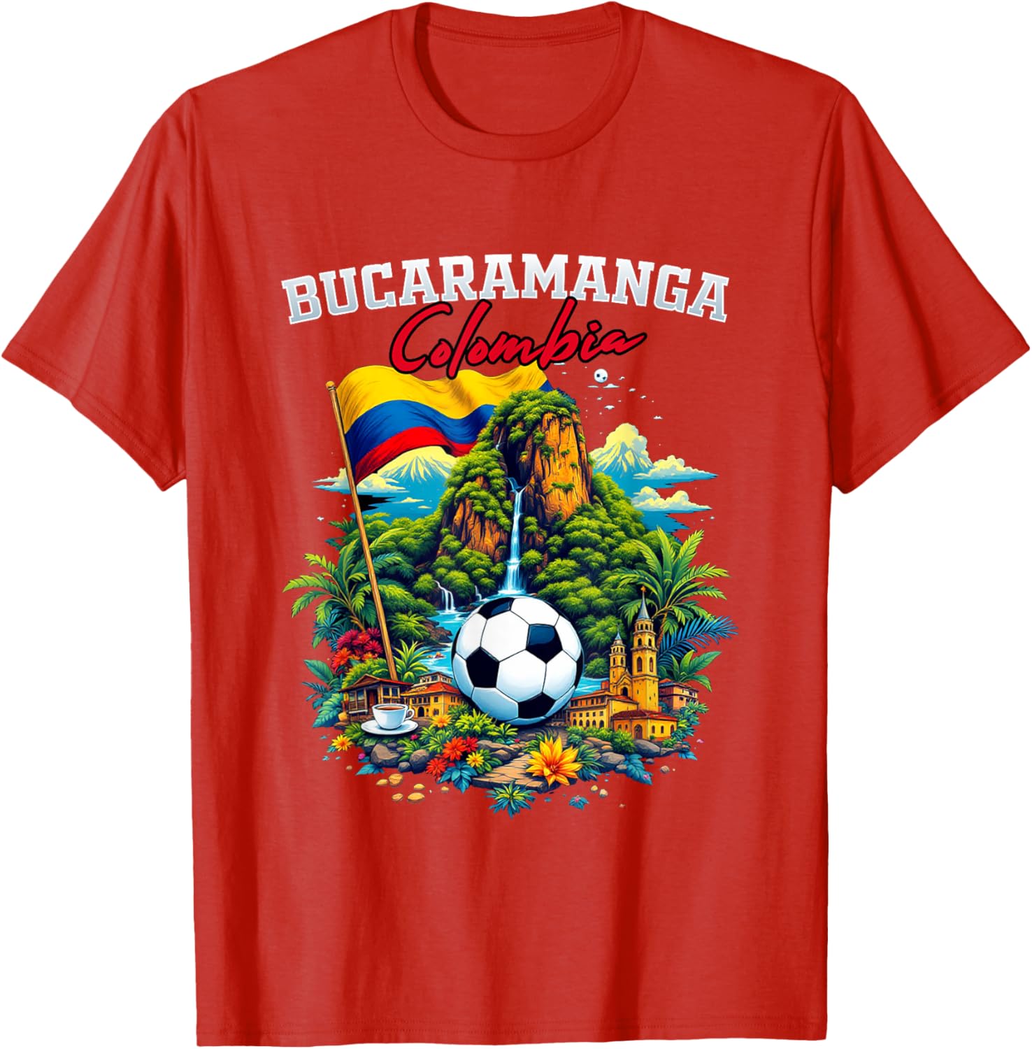 Bucaramanga Colombia Souvenir Flag T-Shirt for Travel and Fashion Lovers - 16