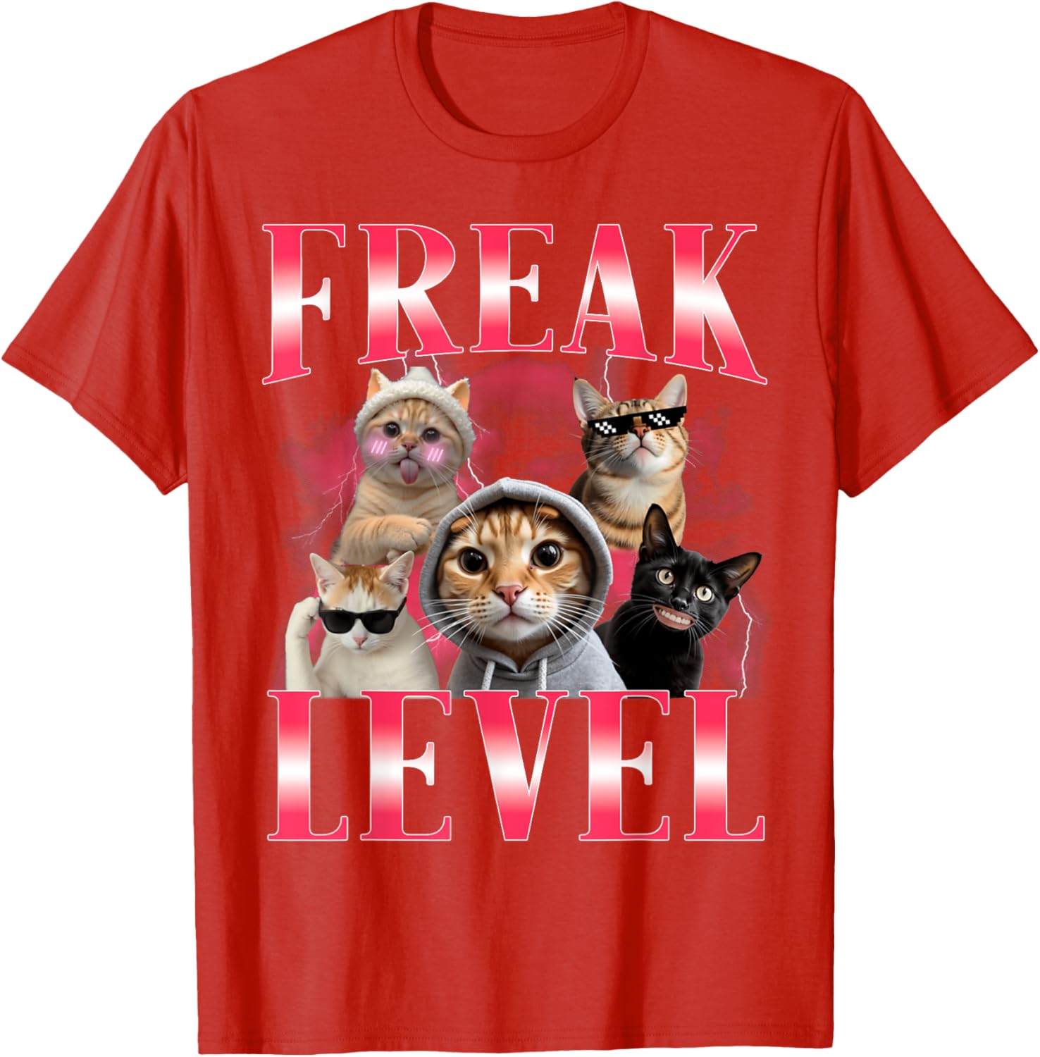 Funny Cat Meme T-Shirt Certified Freak Humor for Cat Lovers - 3