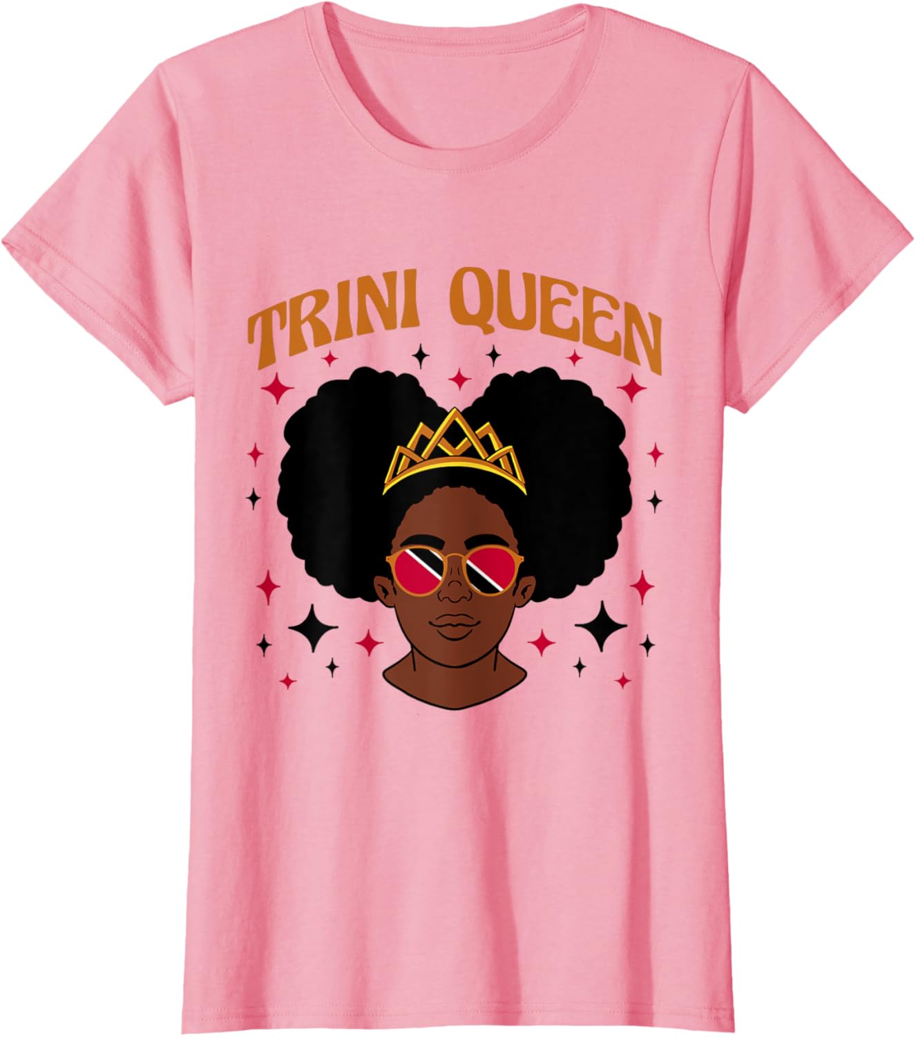 Trini Queen Tee for Afro-Trinidadian Women Celebrate Your Heritage - 5