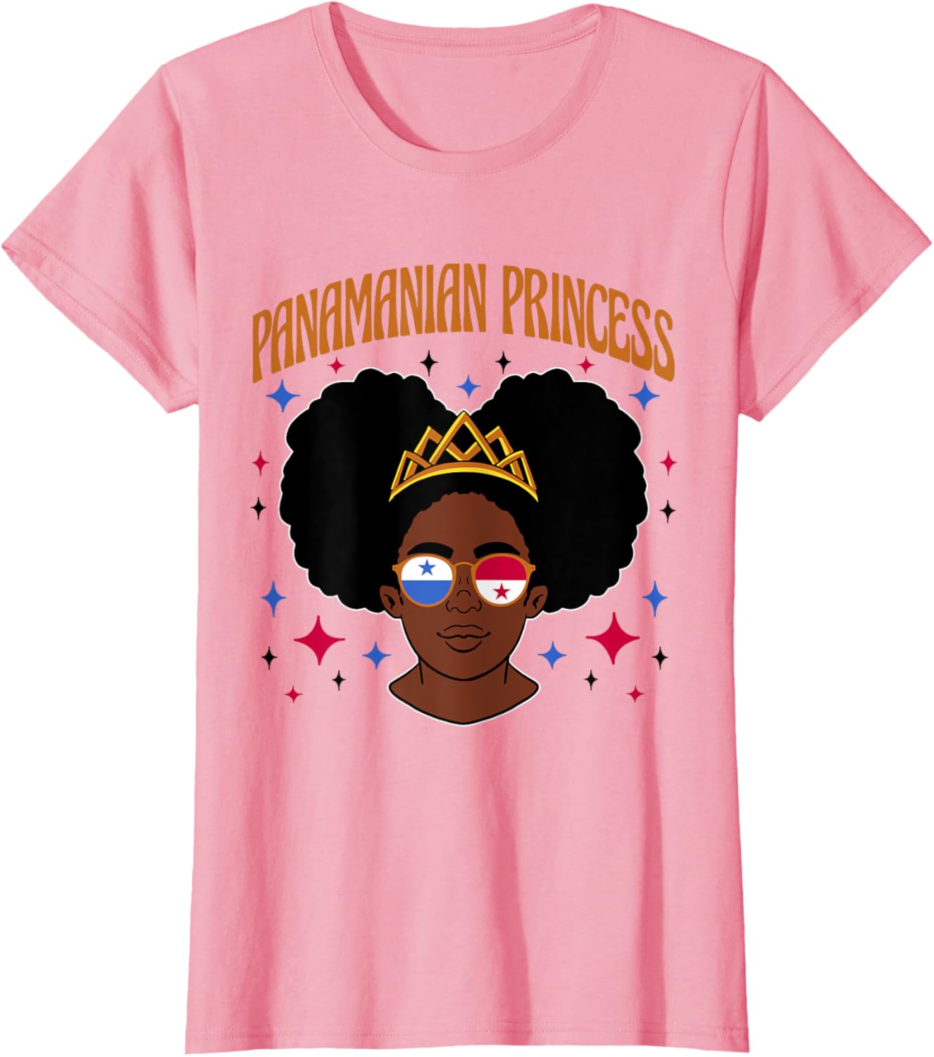 Panamanian Princess Afro Girl T-Shirt Celebrate Heritage and Style - 3