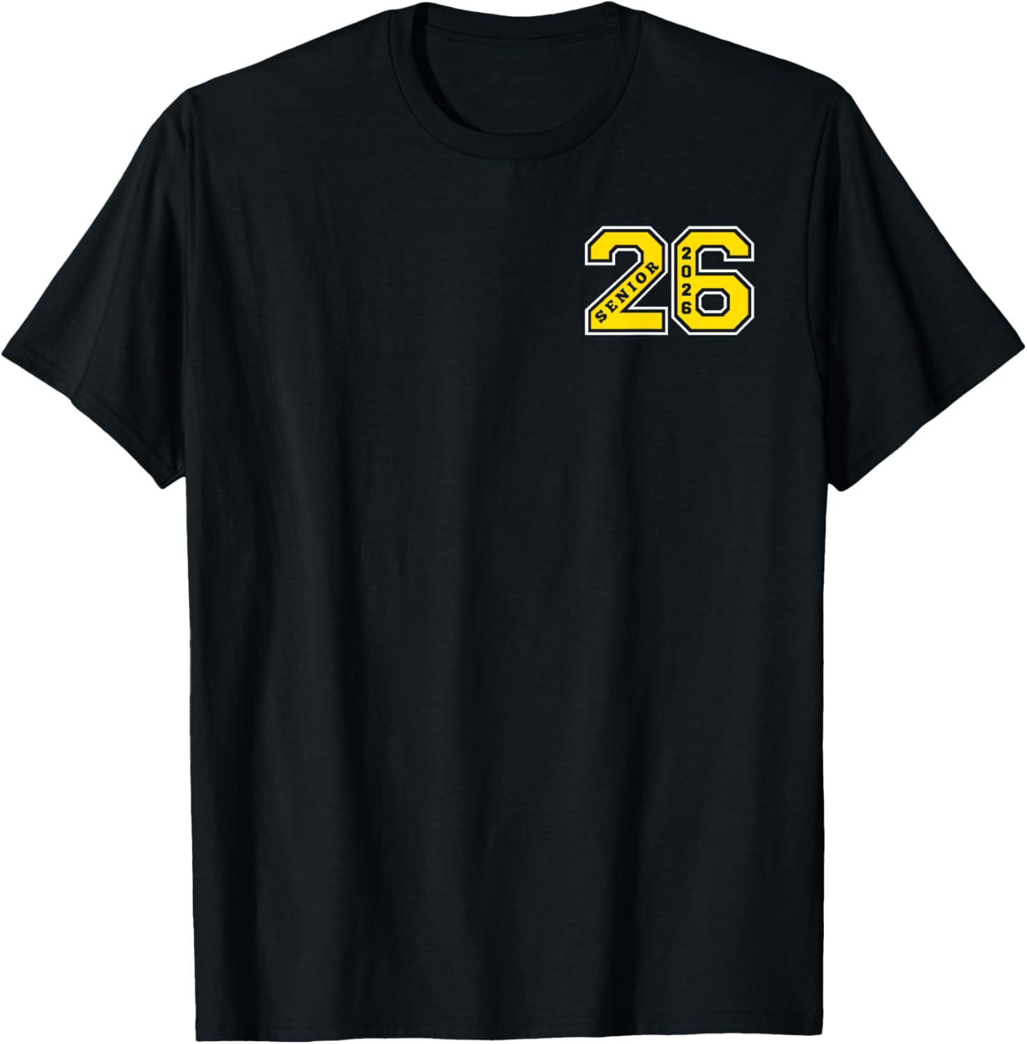Proud Dad 2026 Senior Gold T-Shirt for Celebrating Graduation Day - 3