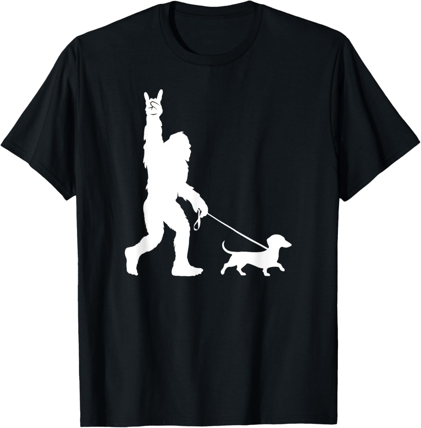 Bigfoot Dachshund T-Shirt for Men Women Kids - Fun Sasquatch Design - 10