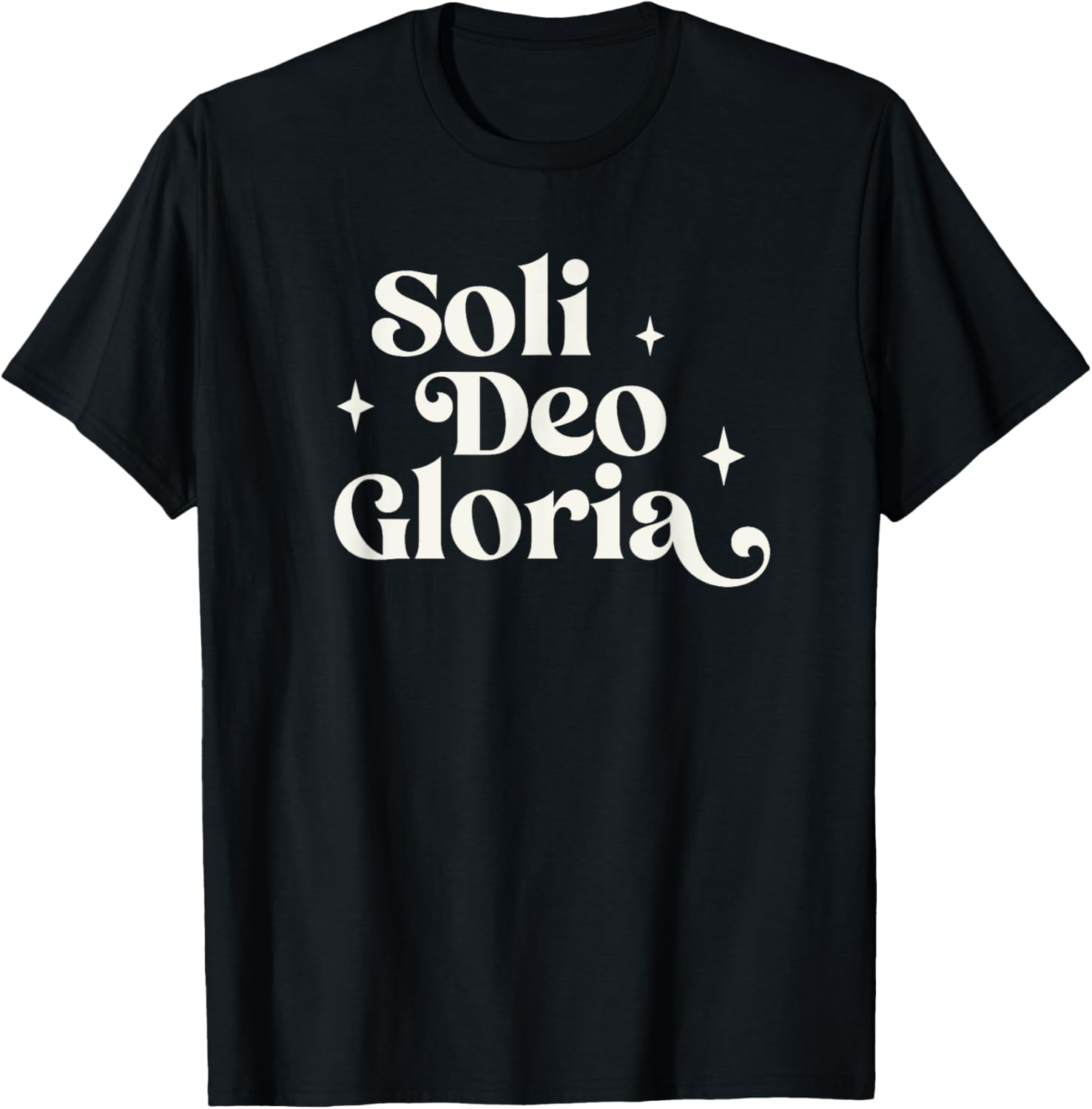 Soli Deo Gloria Reformed Christian T-Shirt for Strong Faith Wear - 1